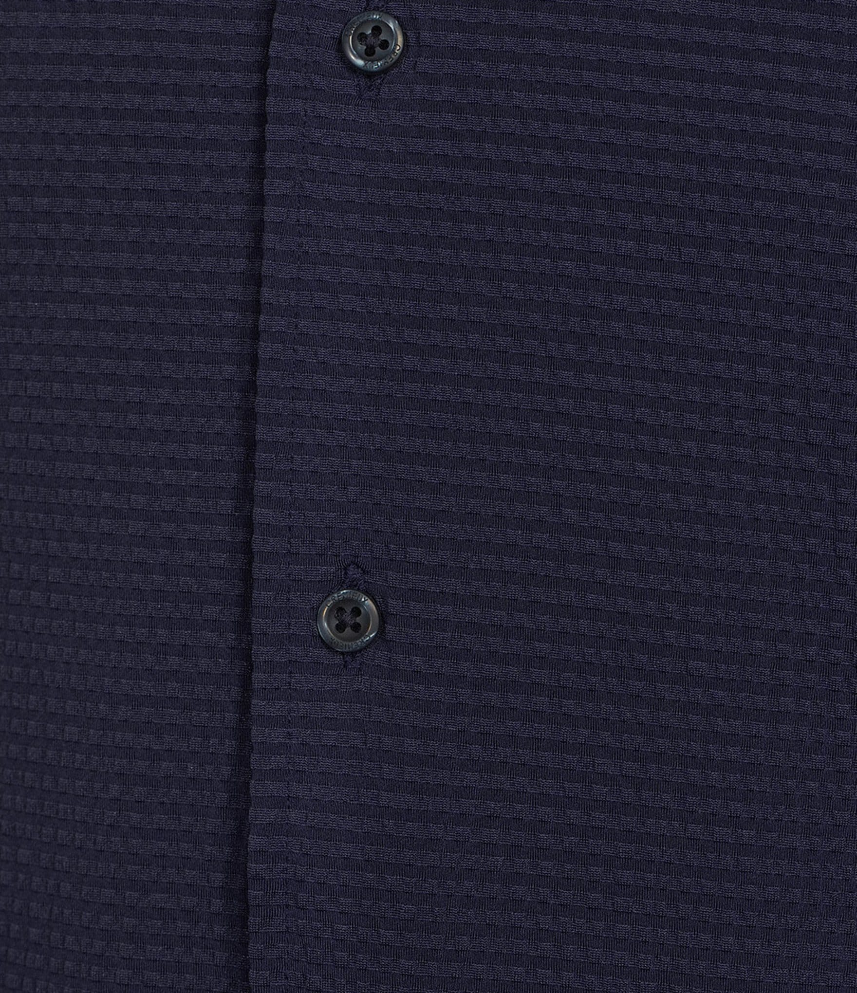 Cremieux Blue Label Performance Solid Seersucker Short Sleeve Coat Front Shirt