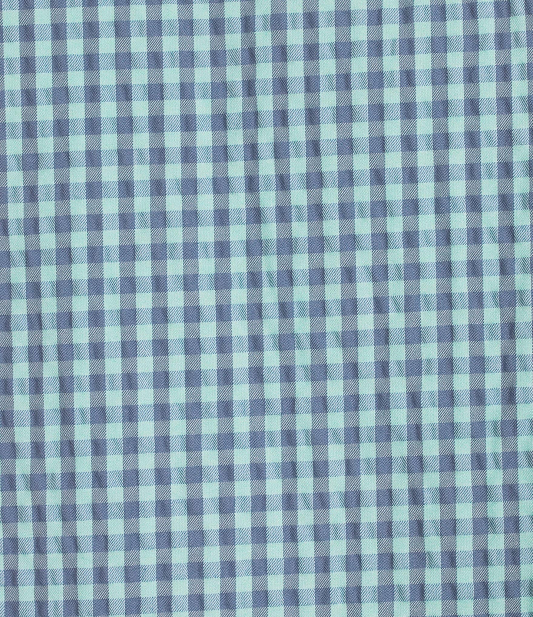 Cremieux Blue Label Performance Stretch Check Seersucker Short Sleeve Woven Shirt