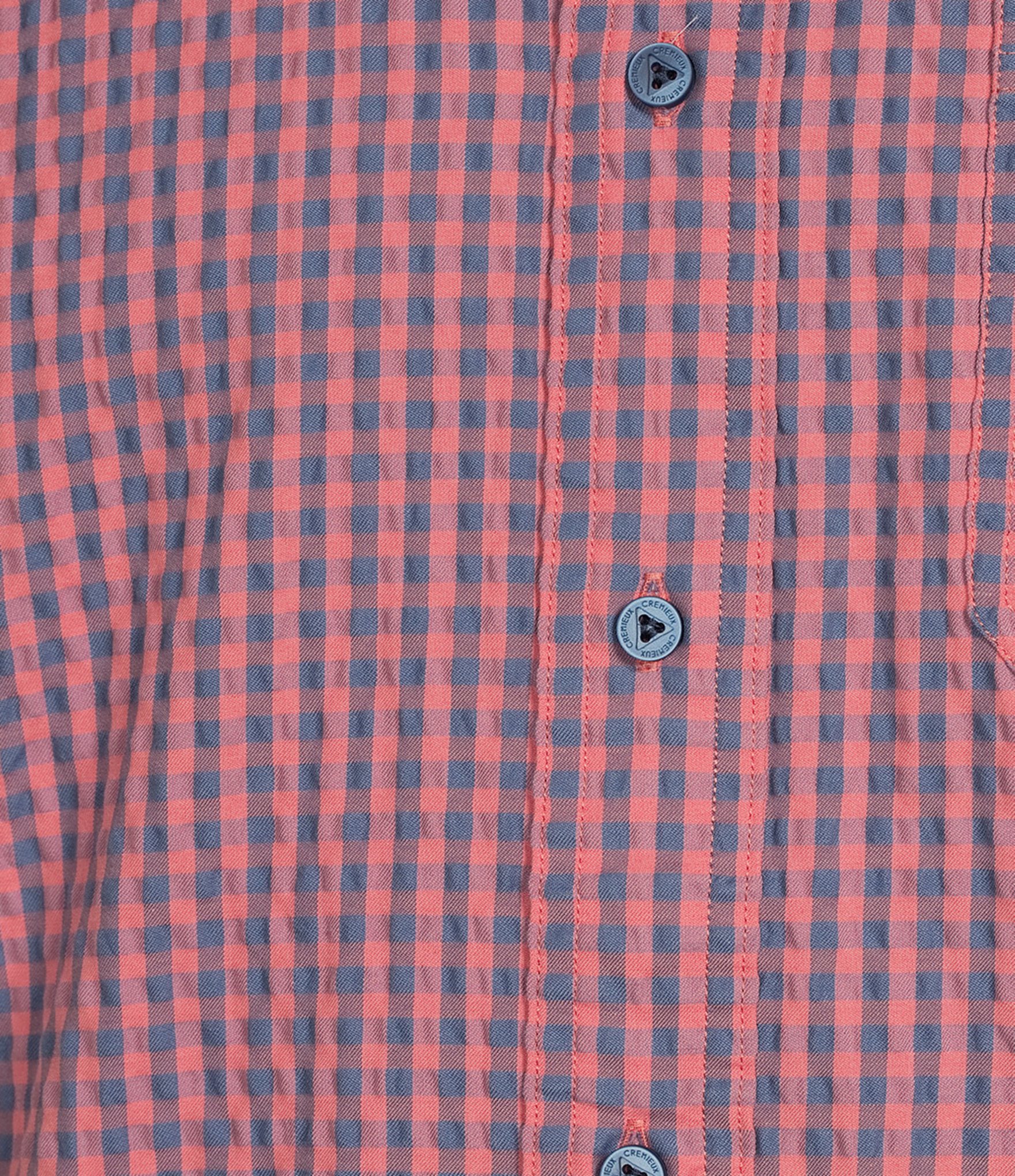 Cremieux Blue Label Performance Stretch Check Seersucker Short Sleeve Woven Shirt