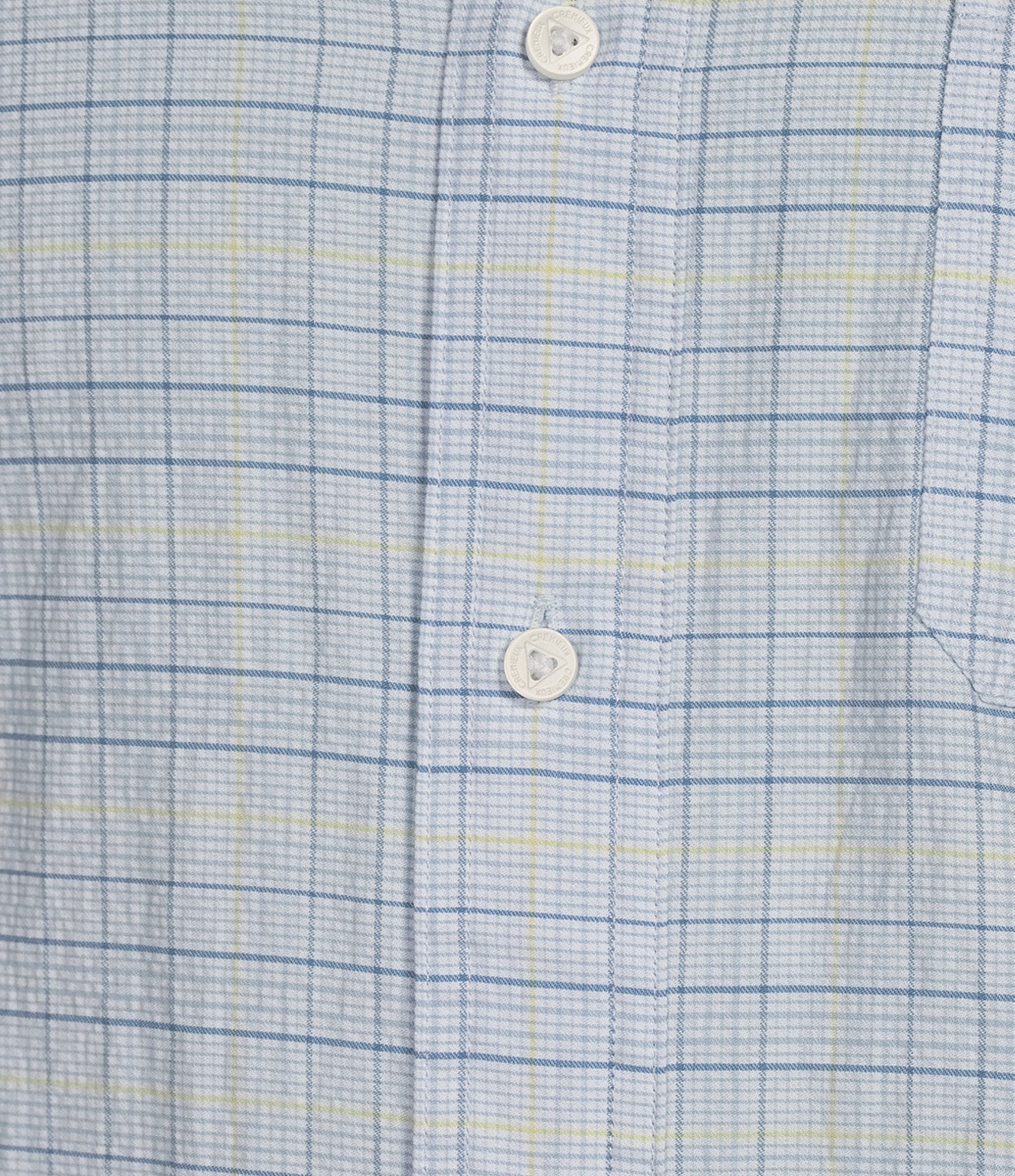 Cremieux Blue Label Performance Stretch Plaid Seersucker Short Sleeve Woven Shirt