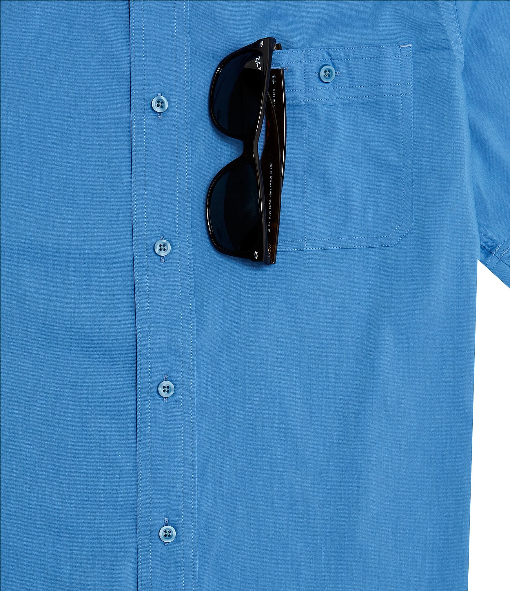 Cremieux Blue Label Performance Stretch Twill Short Sleeve Woven Shirt