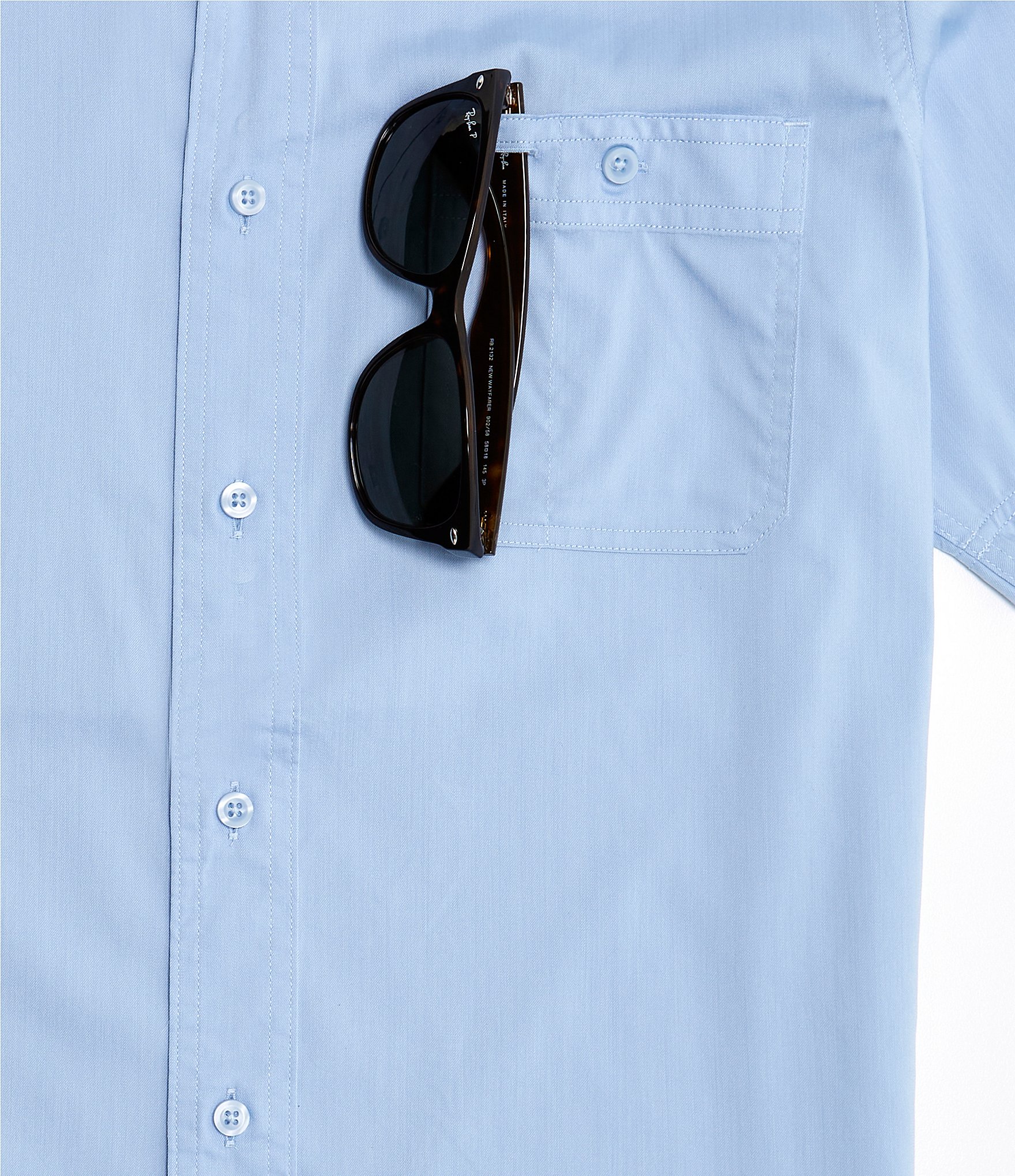 Cremieux Blue Label Performance Stretch Twill Short Sleeve Woven Shirt