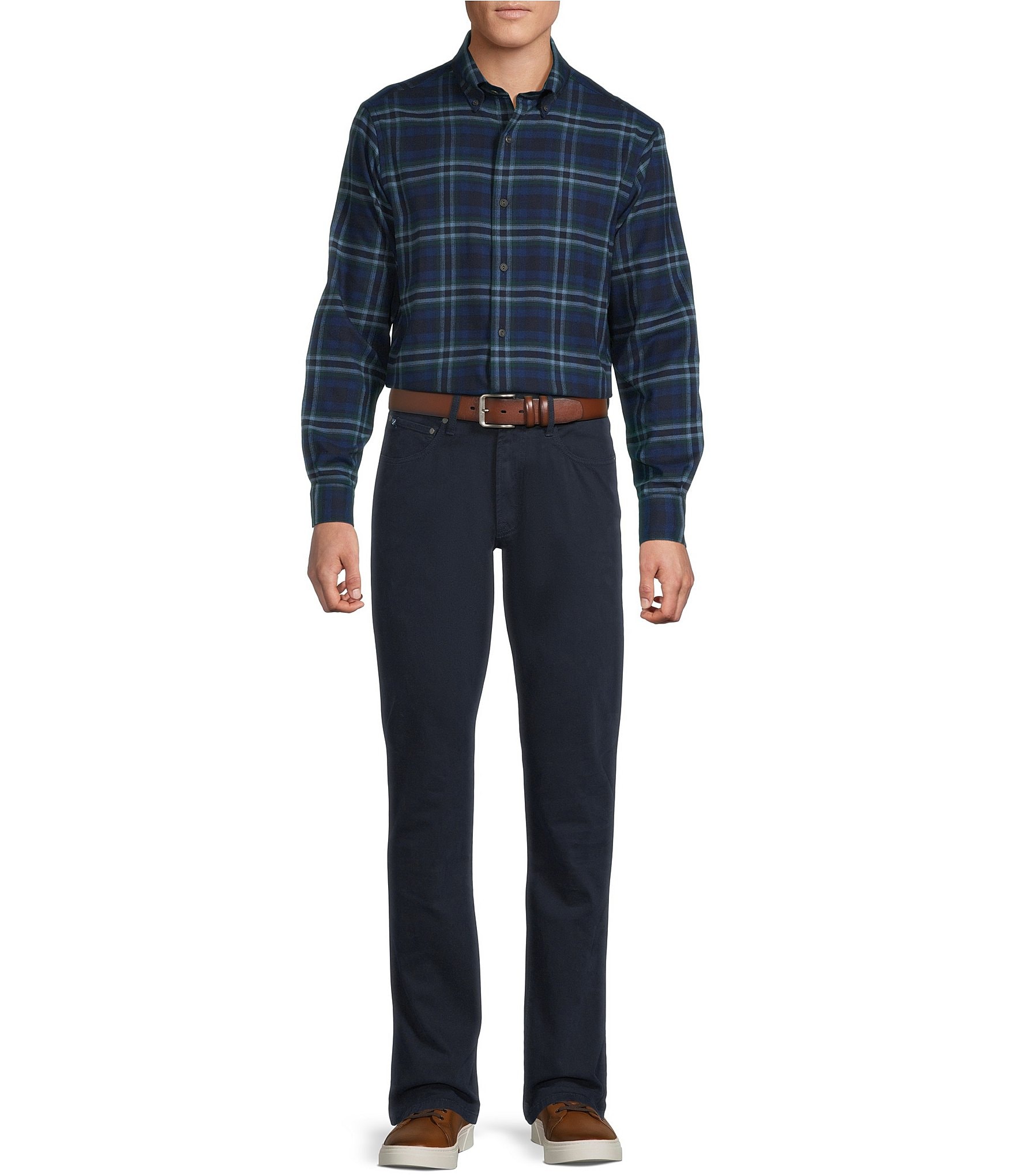 Cremieux Blue Label Woven Plaid Long Sleeve Shirt