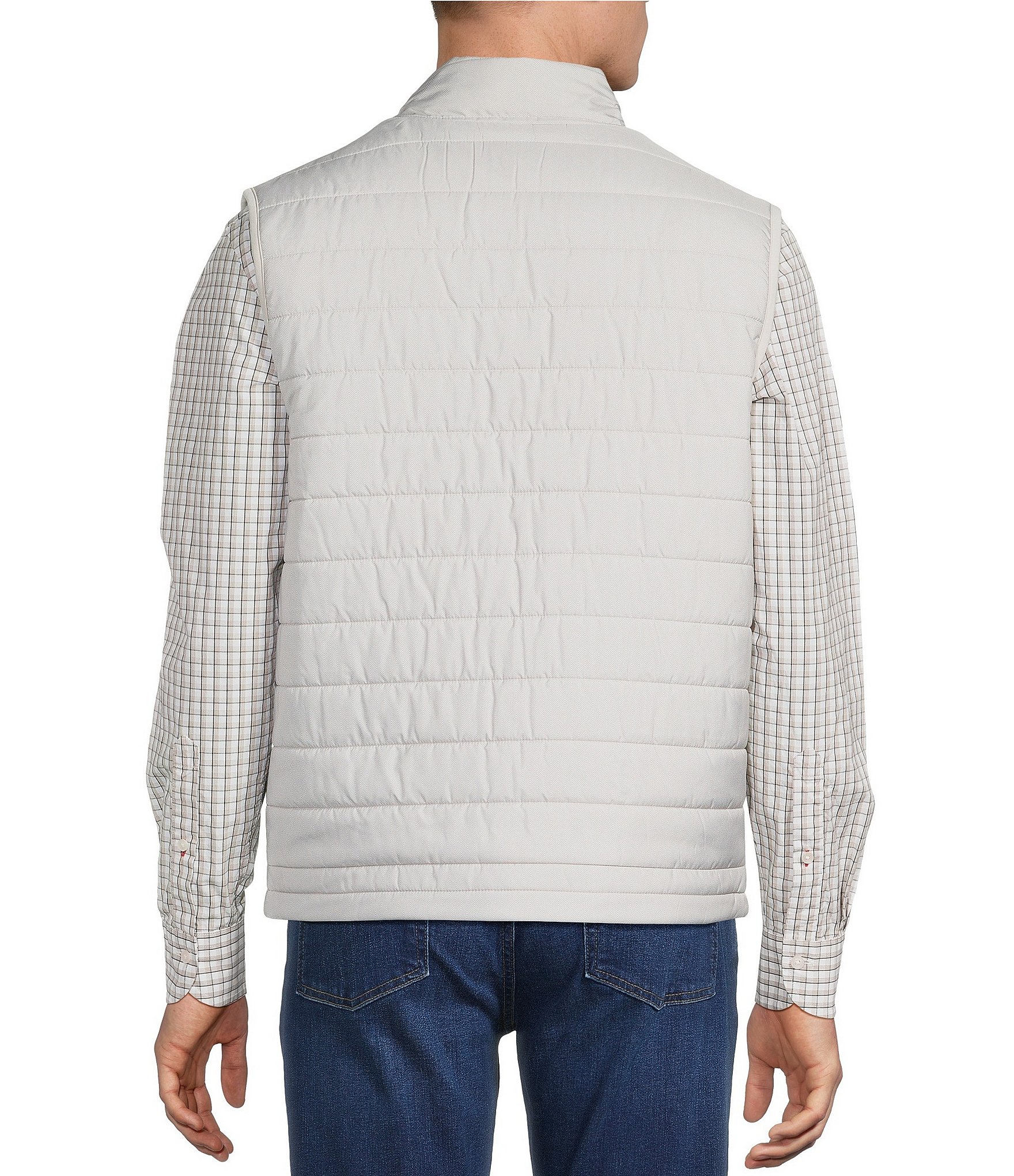 Cremieux Blue Label Quilted Full-Zip Printed Vest