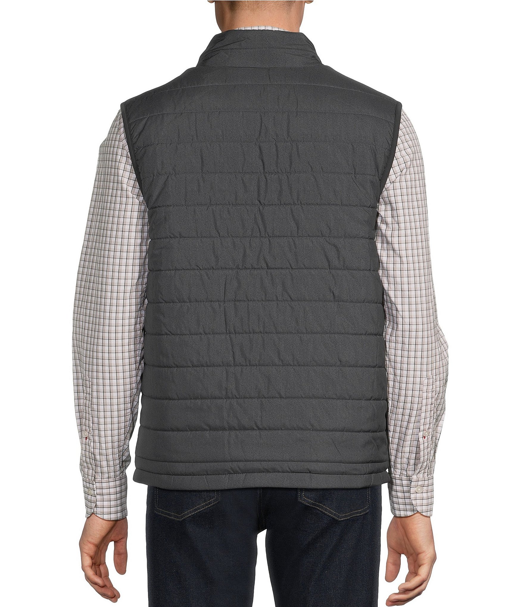 Cremieux Blue Label Quilted Full-Zip Printed Vest