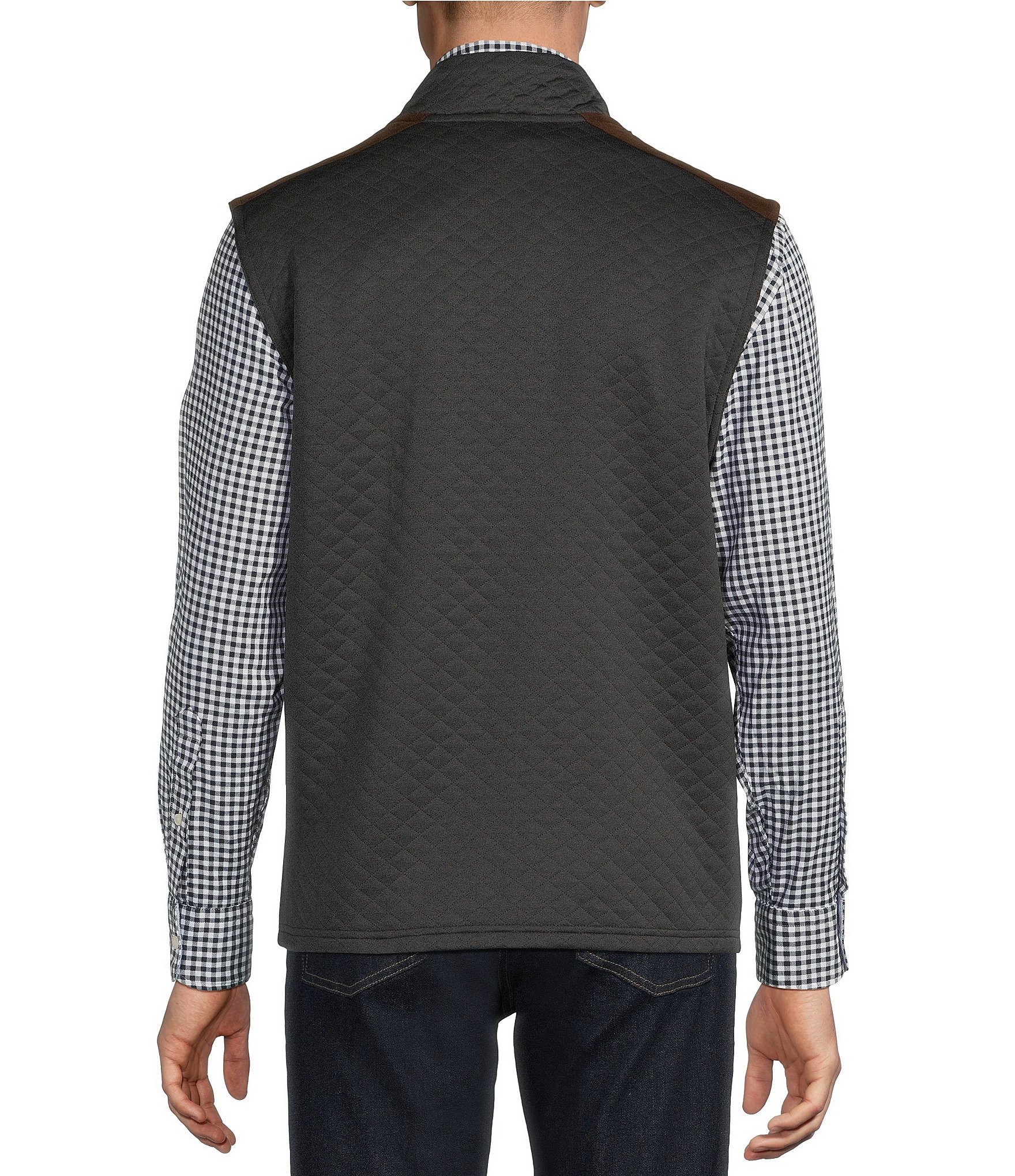 Cremieux Blue Label Quilted Full Zip Vest