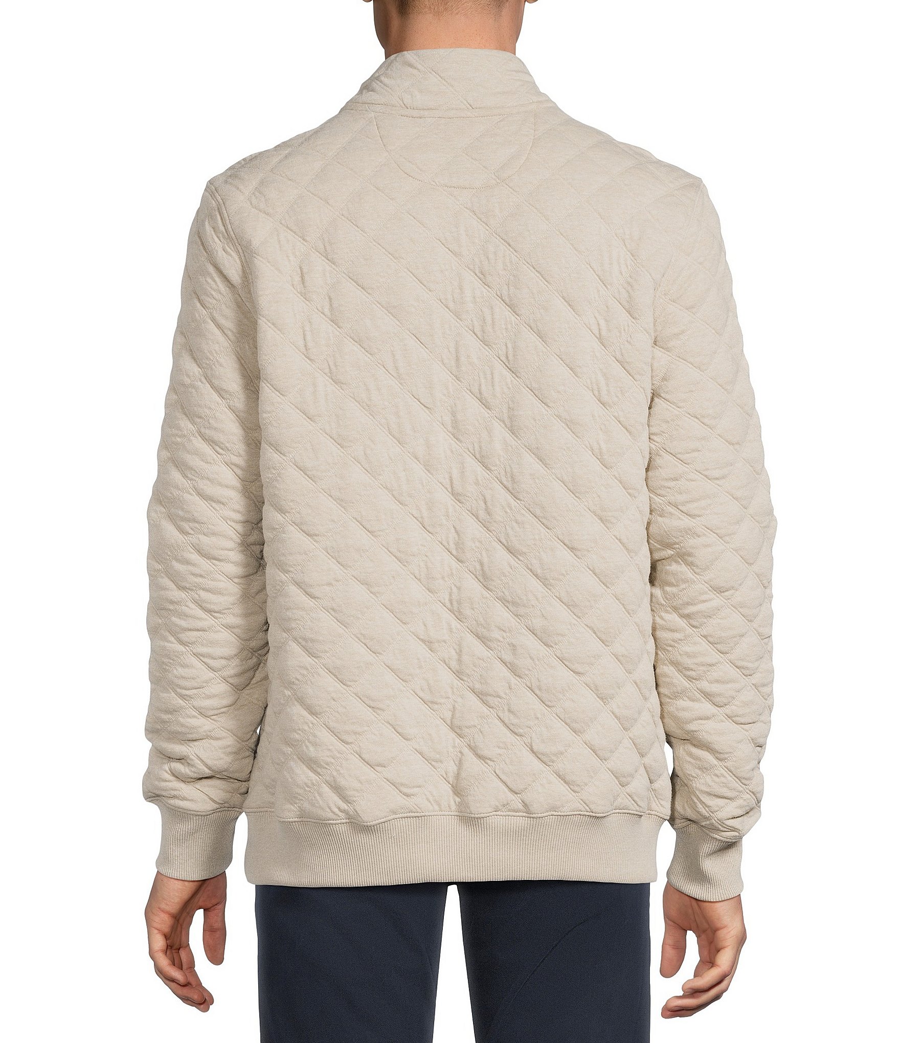 Cremieux Blue Label Quilted Mock Neck Pullover