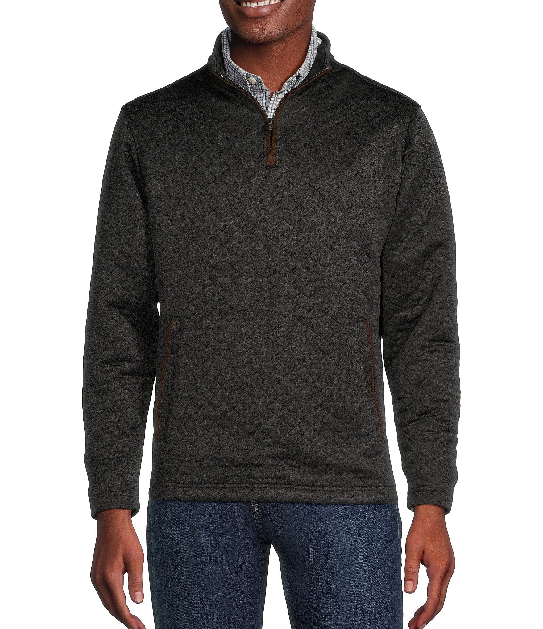 Cremieux Blue Label Quilted Quarter-Zip Pullover