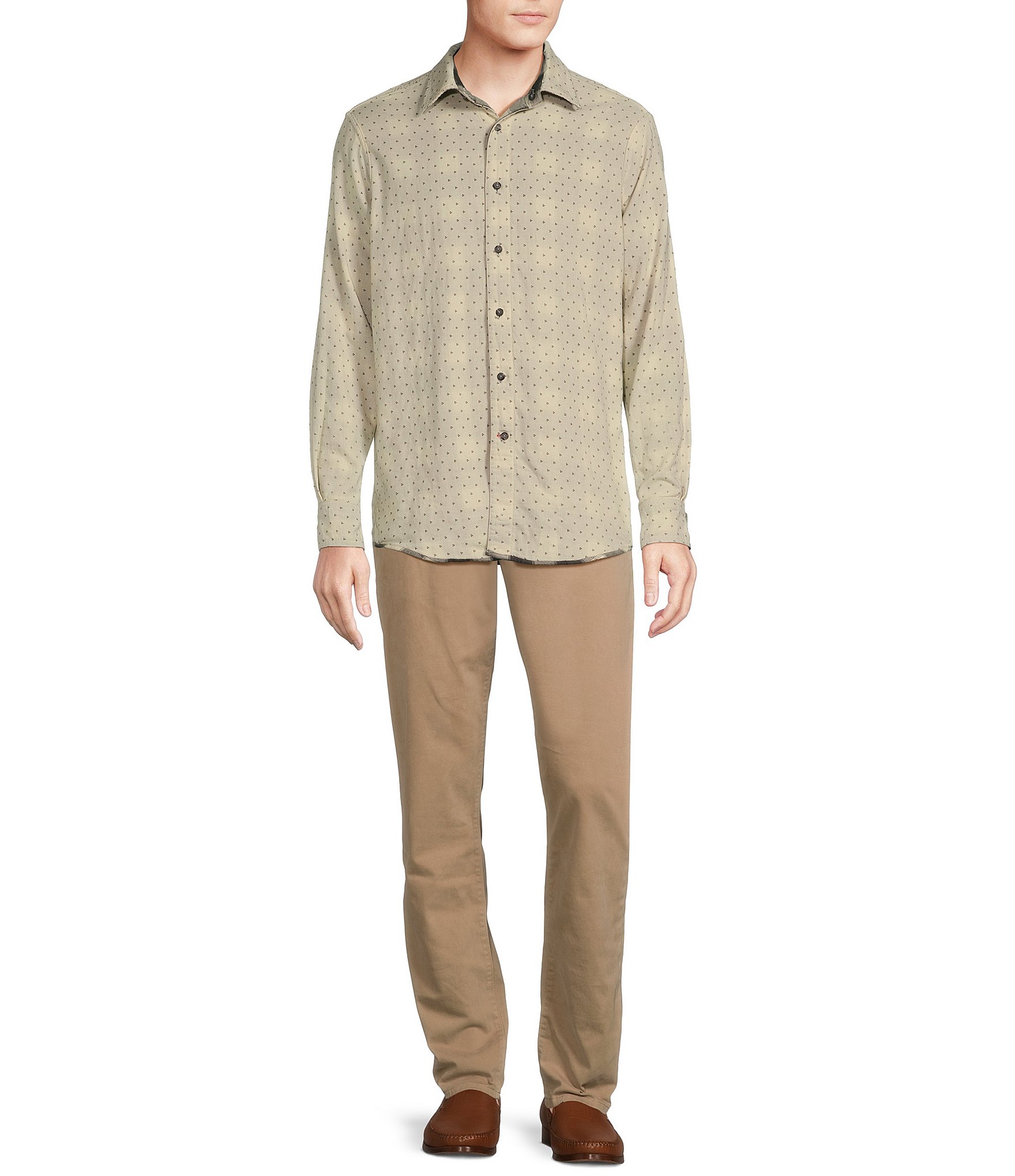 Cremieux Blue Label Reversible Long Sleeve Woven Shirt