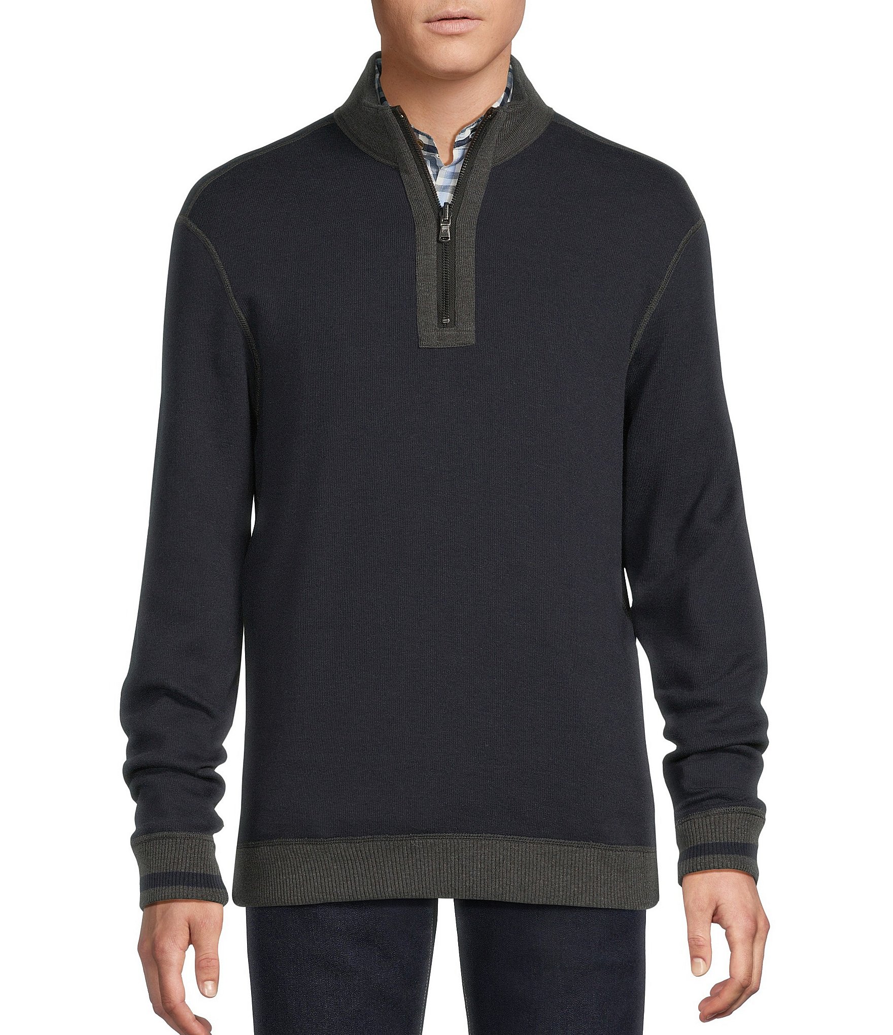 Cremieux Blue Label Reversible Quarter-Zip Pullover