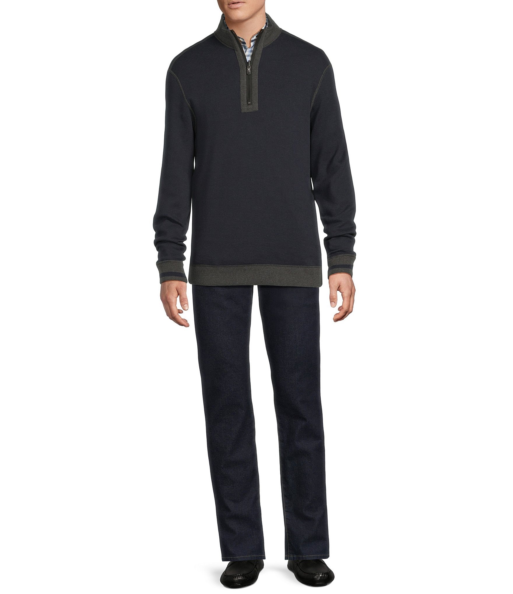 Cremieux Blue Label Reversible Quarter-Zip Pullover