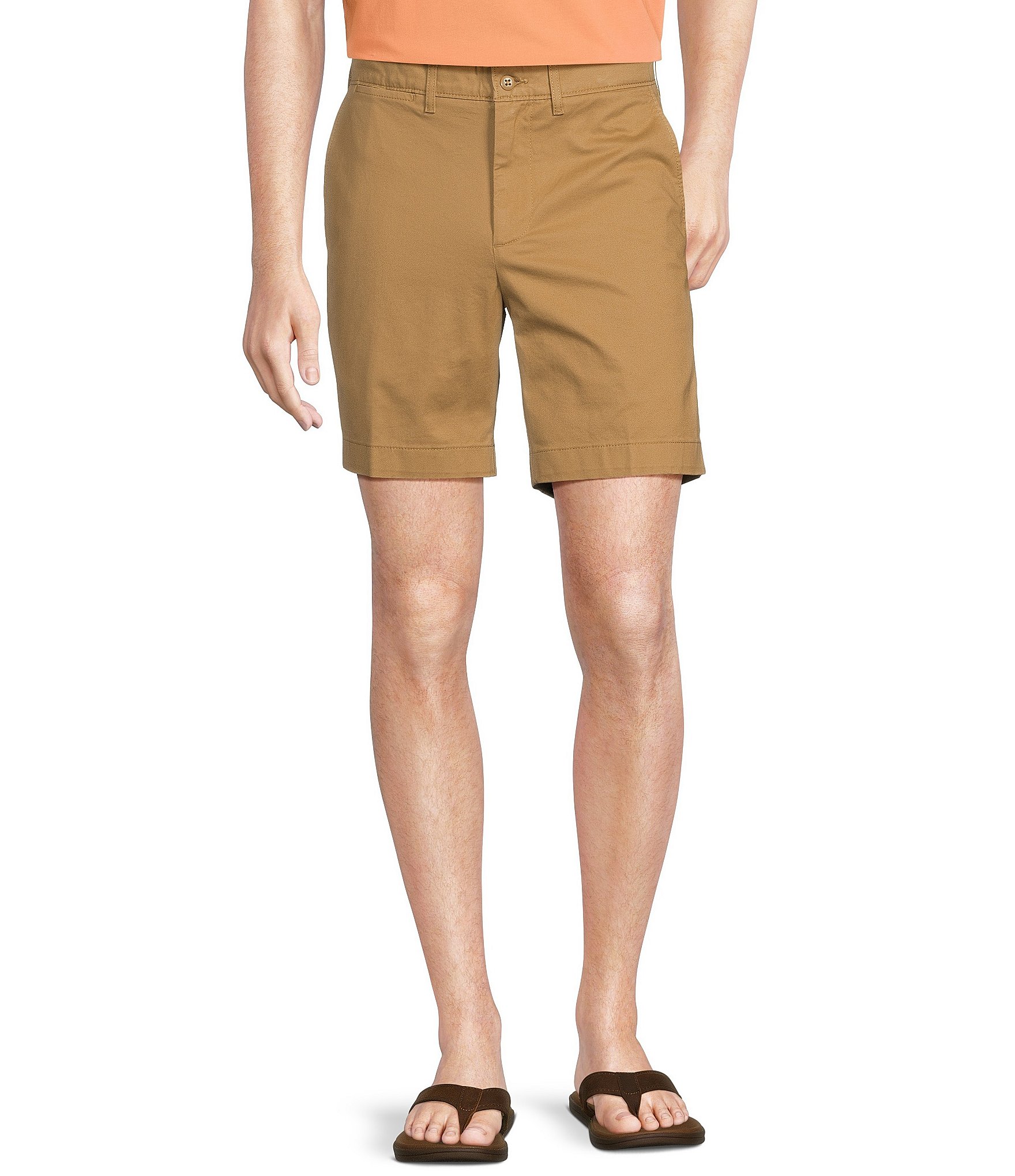 Cremieux Blue Label Soho Slim Fit Flat Front Comfort Stretch 7#double; Inseam Shorts