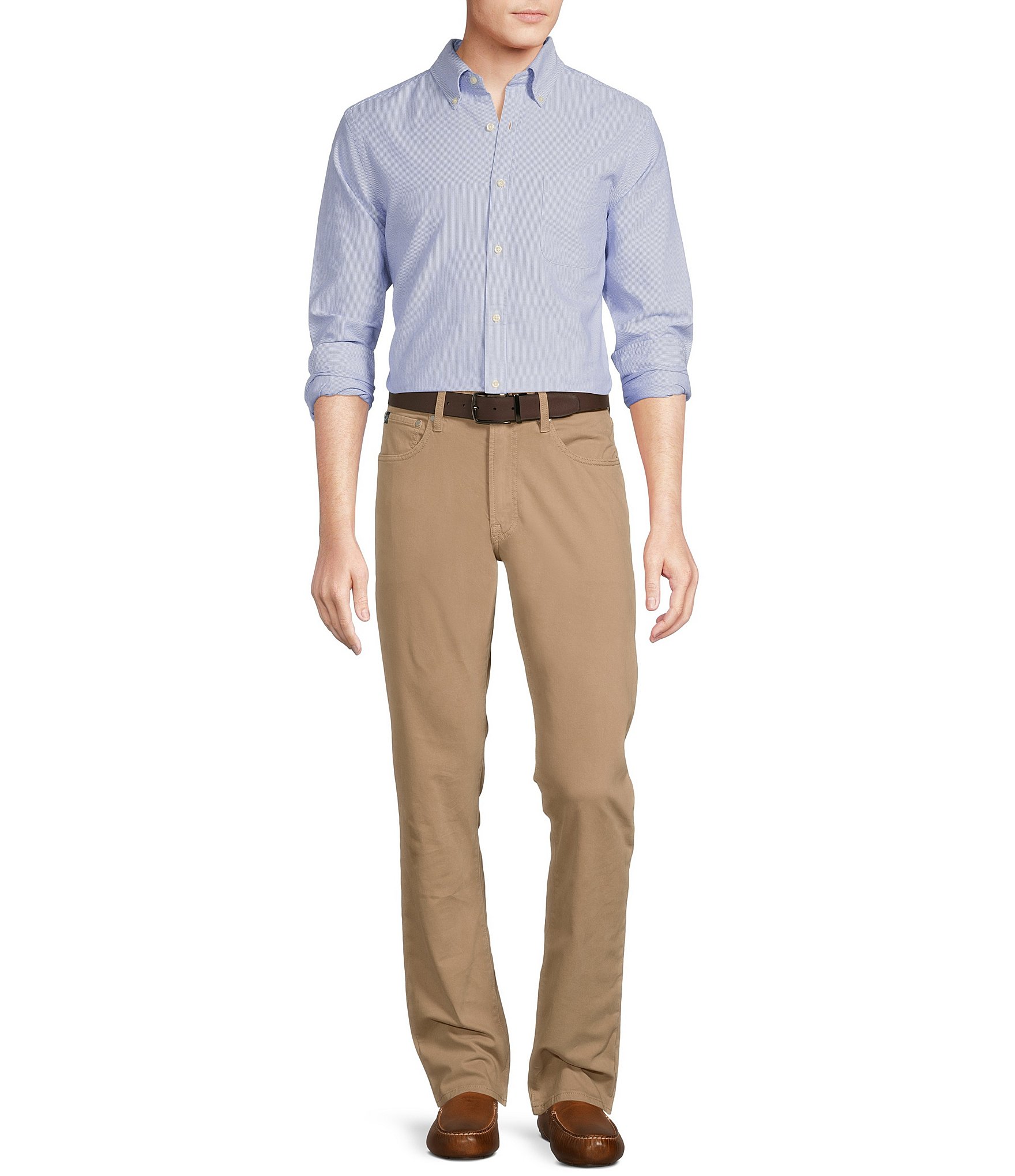 Cremieux Blue Label CMX 5-Pocket Tailored-Fit Sateen Stretch Pants