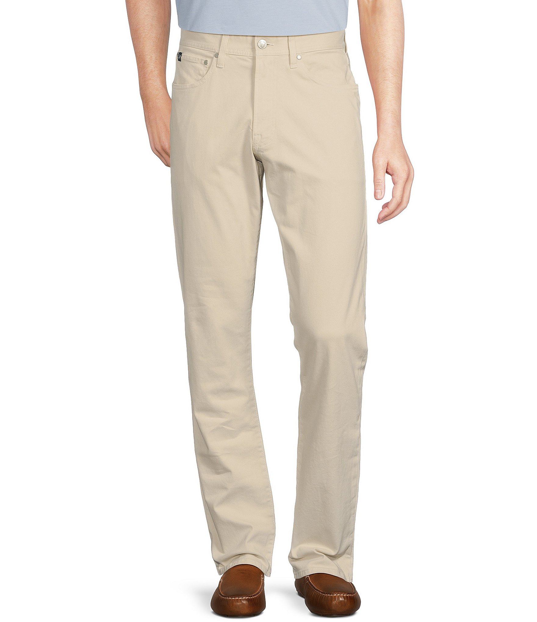 Cremieux Blue Label CMX 5-Pocket Tailored-Fit Sateen Stretch Pants