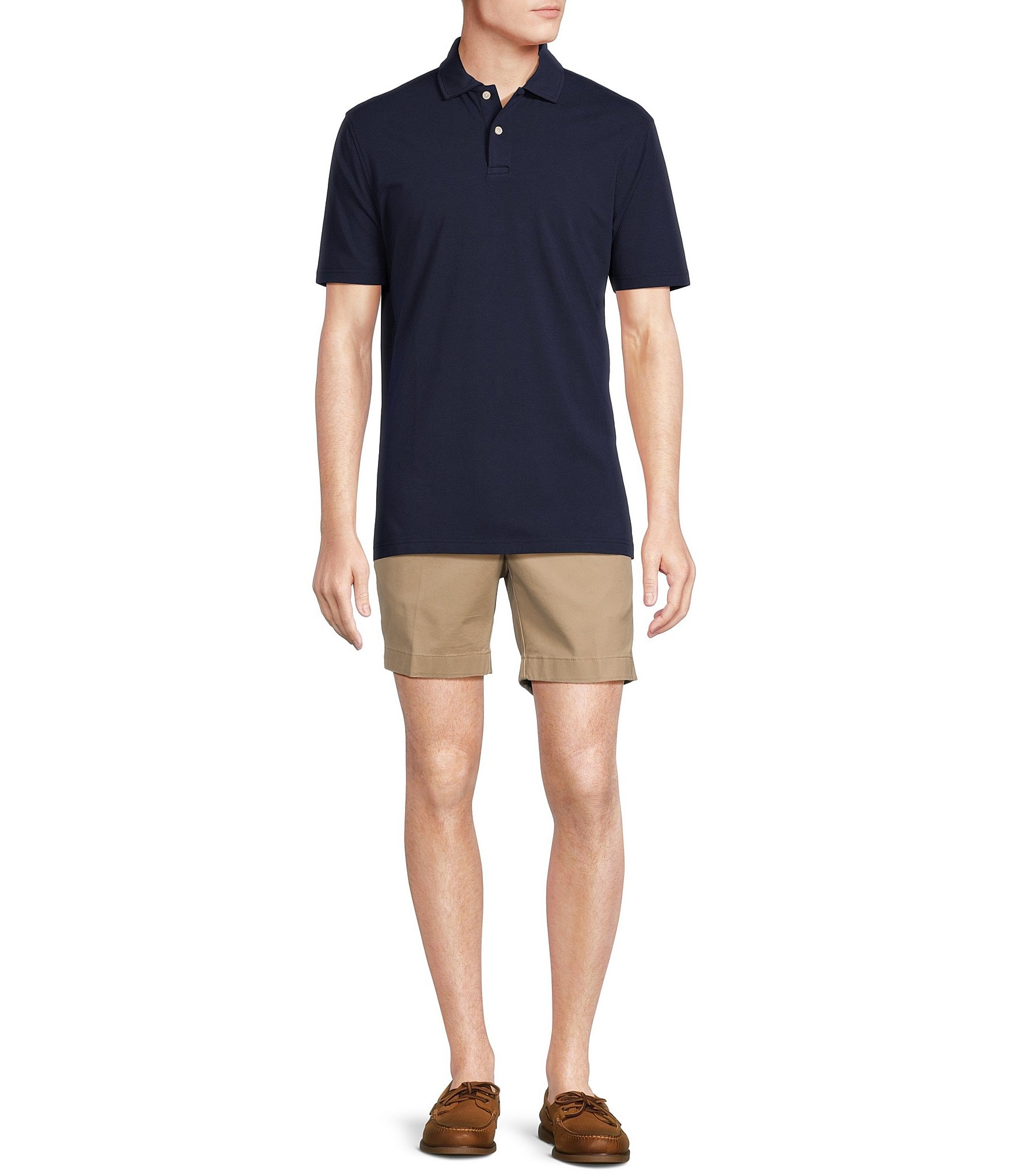 Cremieux Blue Label Solid Classic Fit Jersey Short Sleeve Polo Shirt