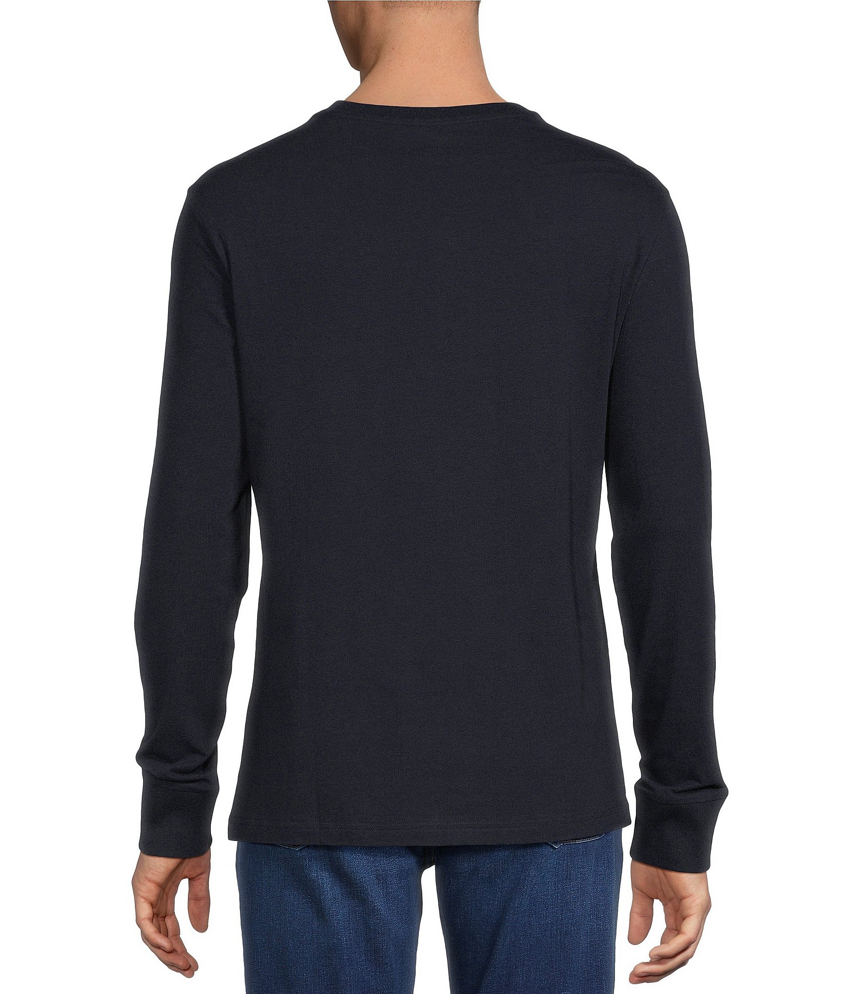 Cremieux Blue Label Solid Crew Long Sleeve T-Shirt