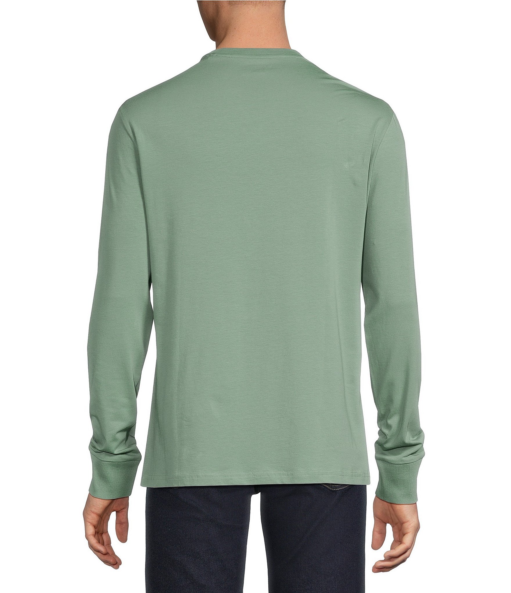 Cremieux Blue Label Solid Crew Long Sleeve T-Shirt