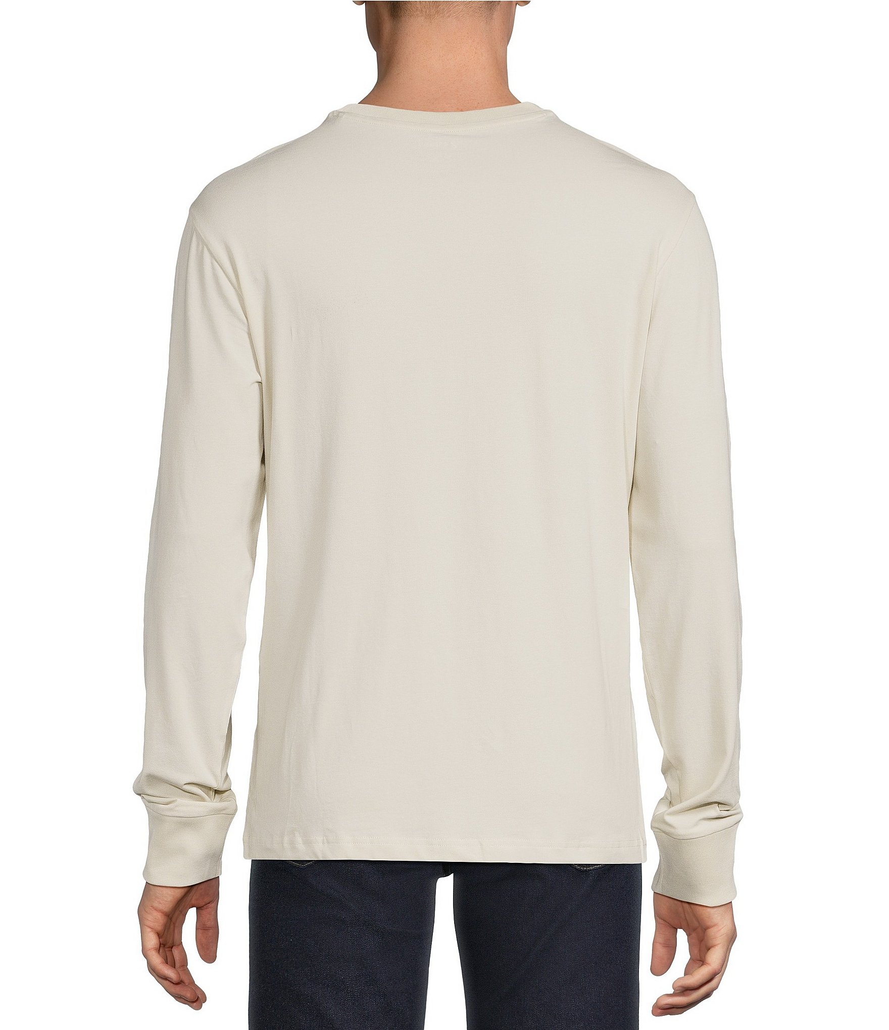 Cremieux Blue Label Solid Crew Long Sleeve T-Shirt