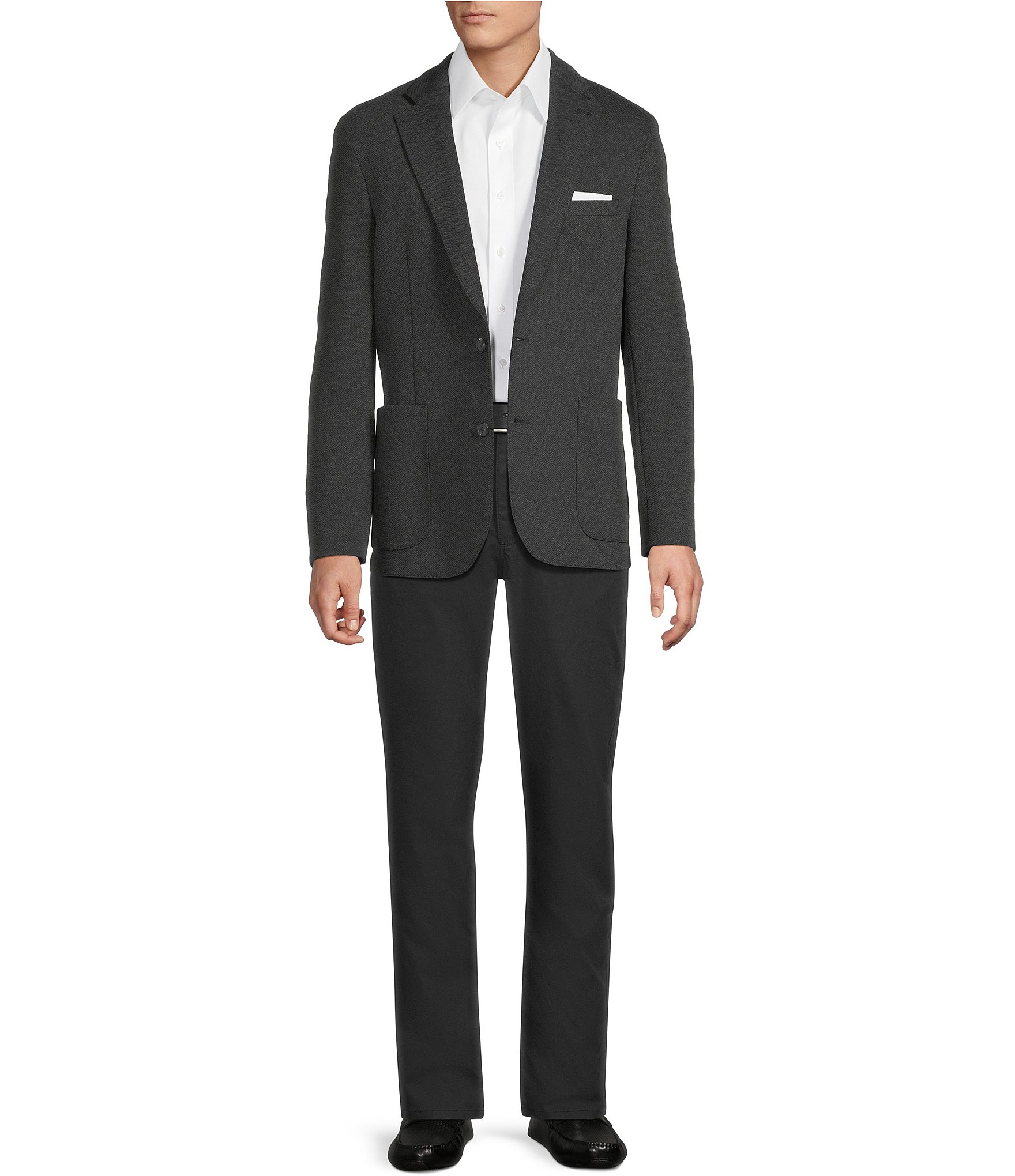 Cremieux Blue Label Solid Pique Blazer