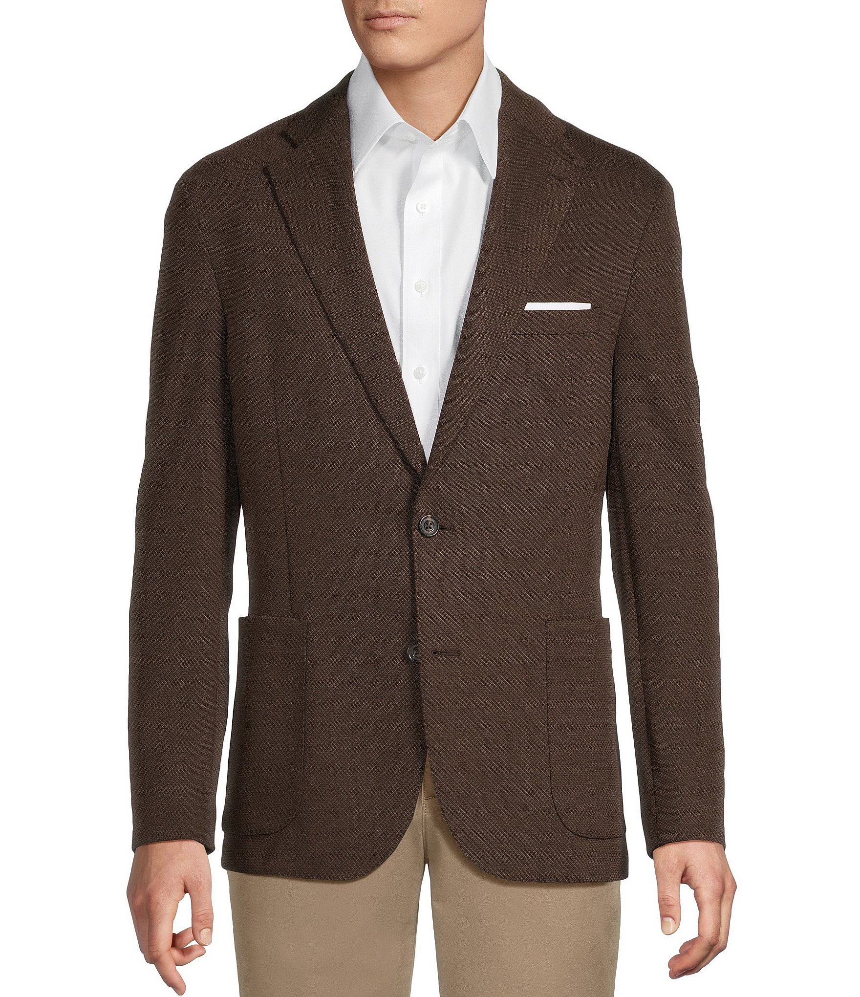 Cremieux Blue Label Solid Pique Blazer