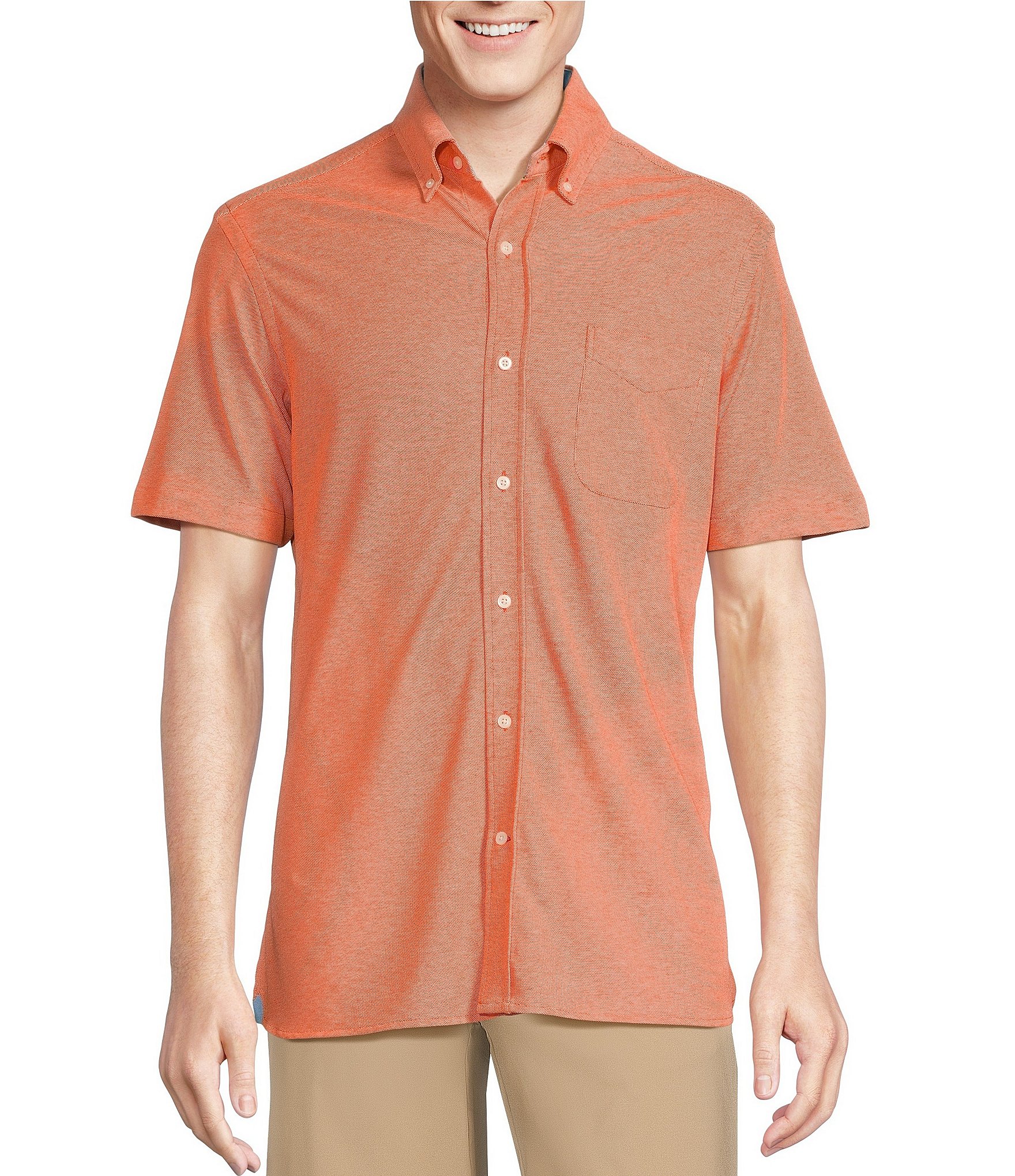 NEW Houston Astros Columbia PFG Tamiami Orange Button Up SS Shirt