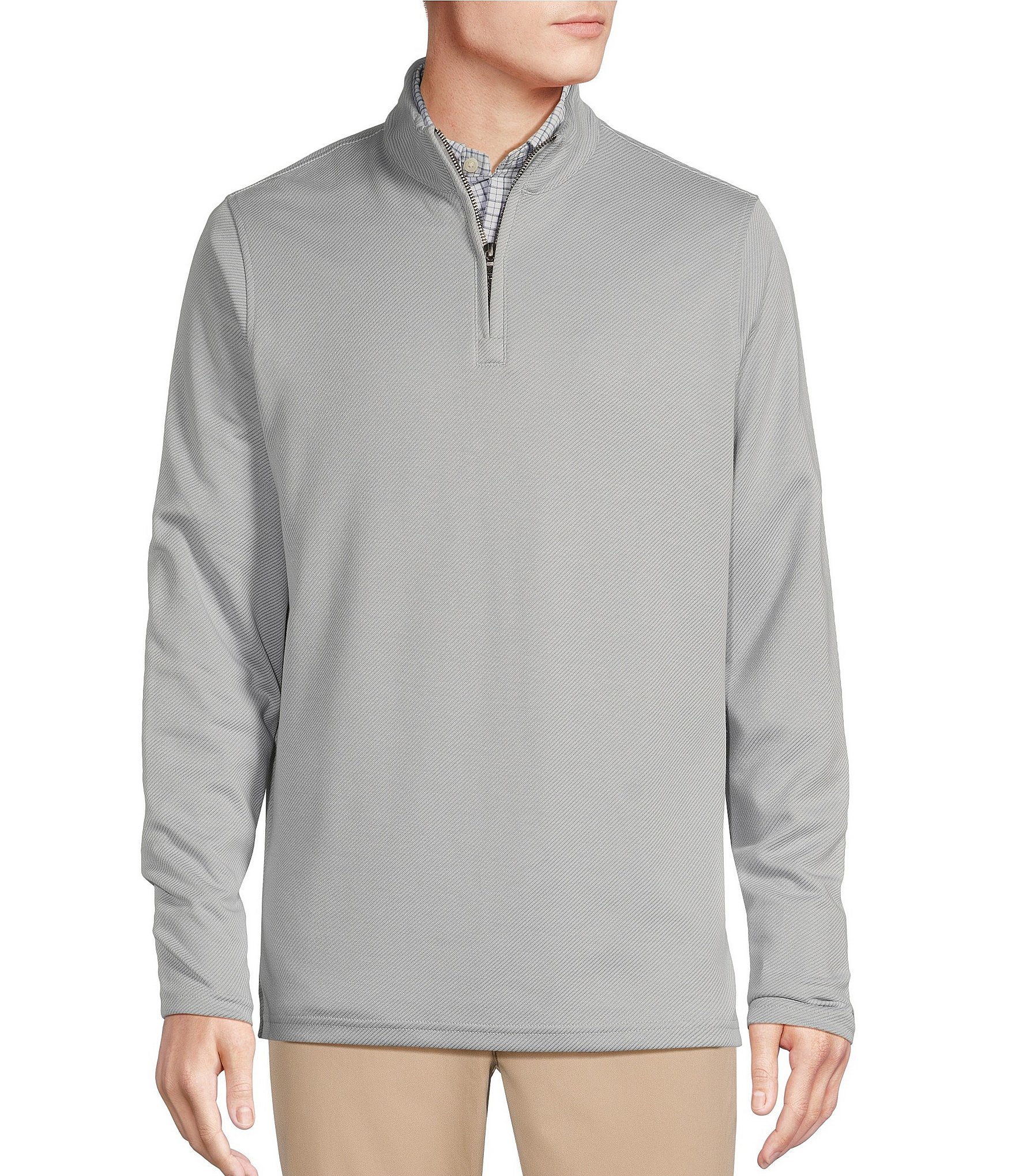 Cremieux Blue Label Solid Quarter-Zip Pullover