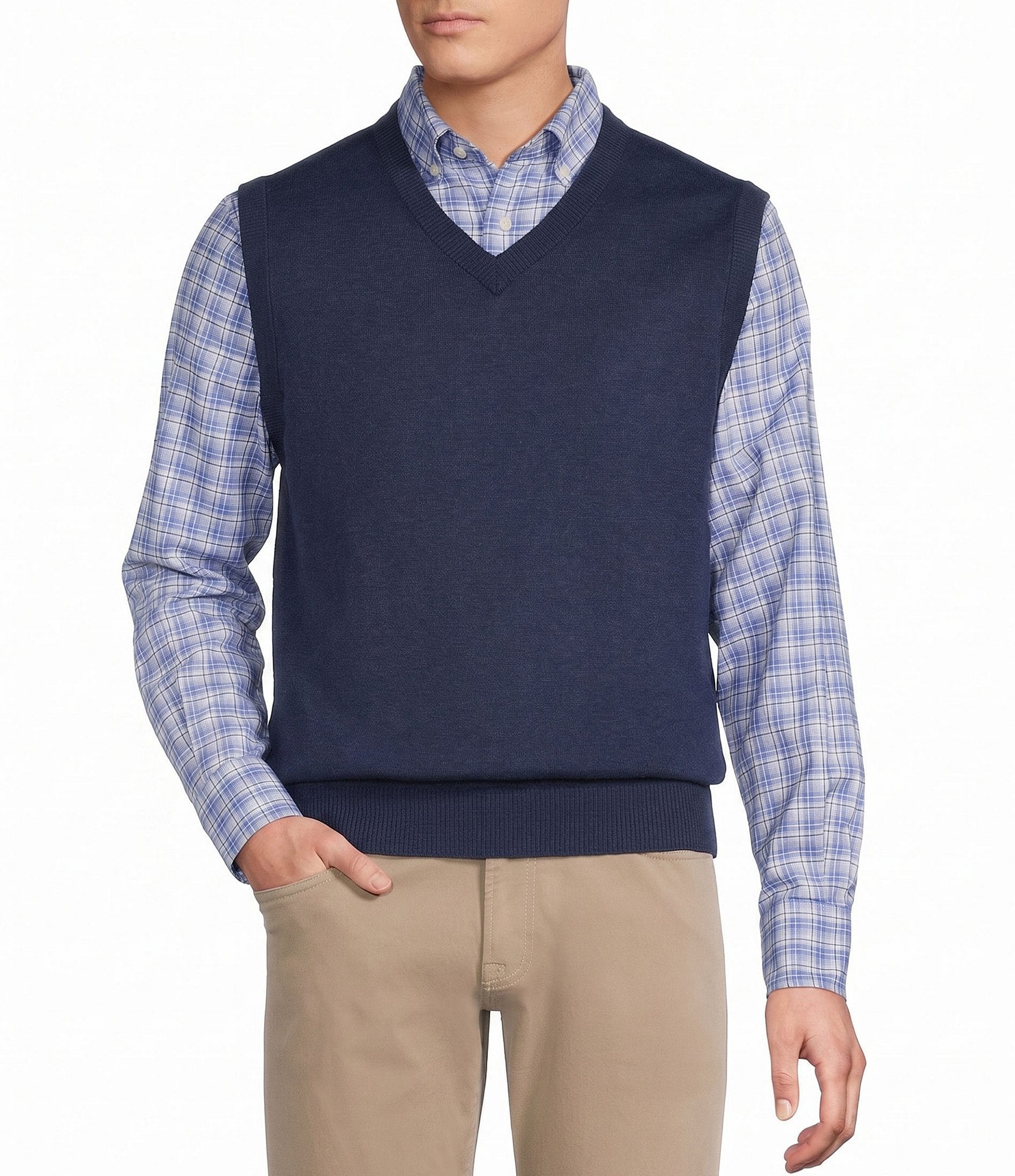 Cremieux Blue Label Solid Vest