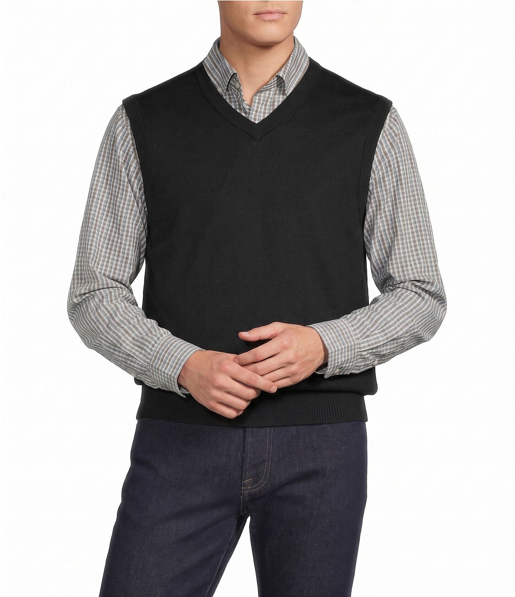 Cremieux Blue Label Solid Vest