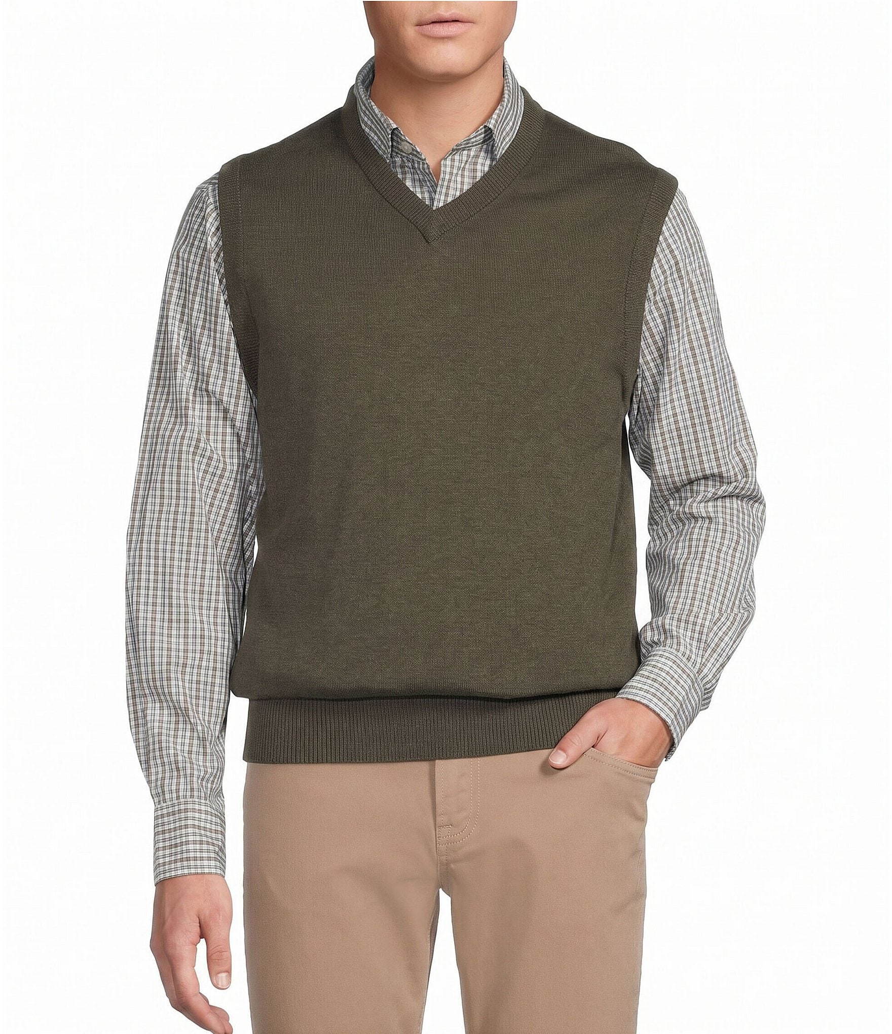 Cremieux Blue Label Solid Vest