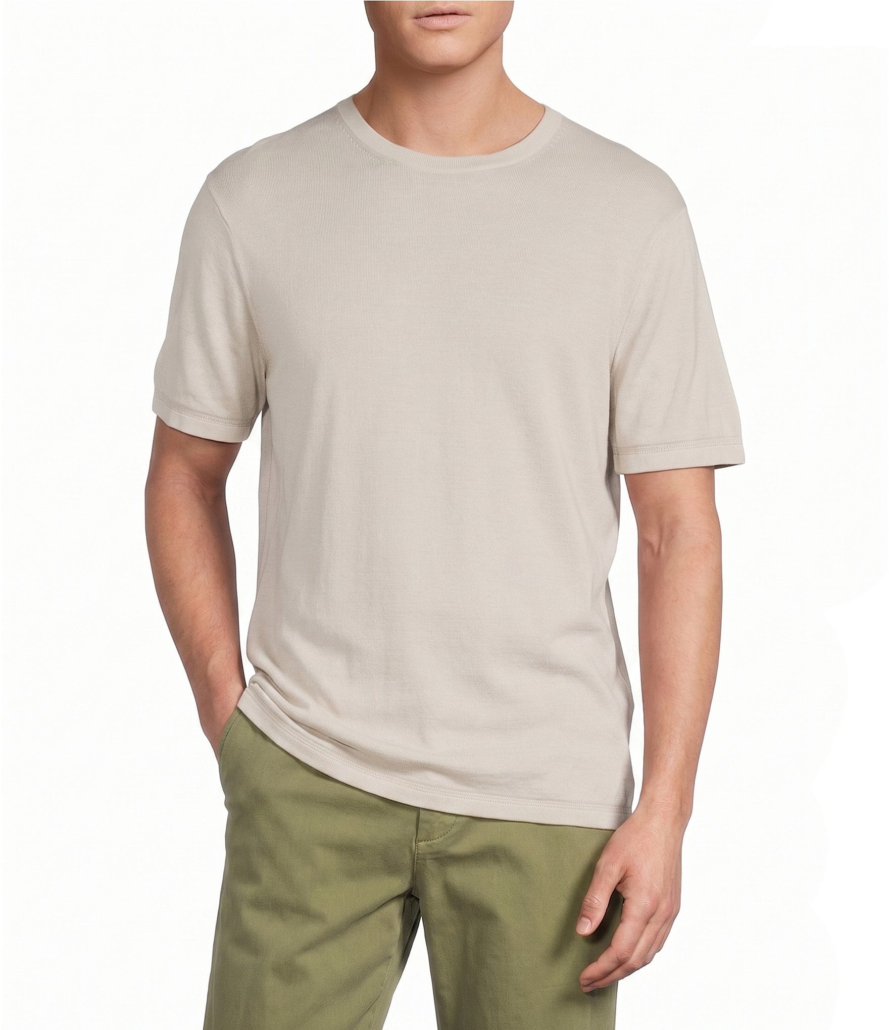 Cremieux Blue Label St. Barts Collection Short Sleeve Solid Crew T-shirt