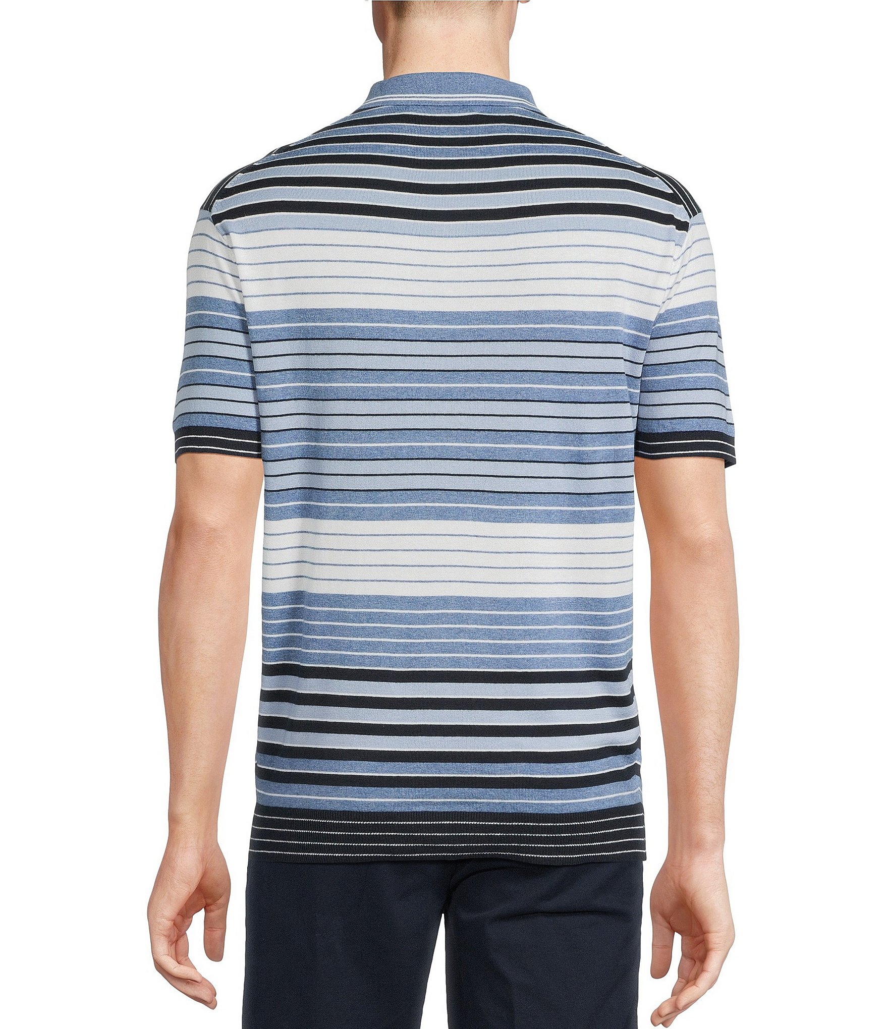 Cremieux Blue Label St. Tropez Collection Solid Short Sleeve Polo Sweater