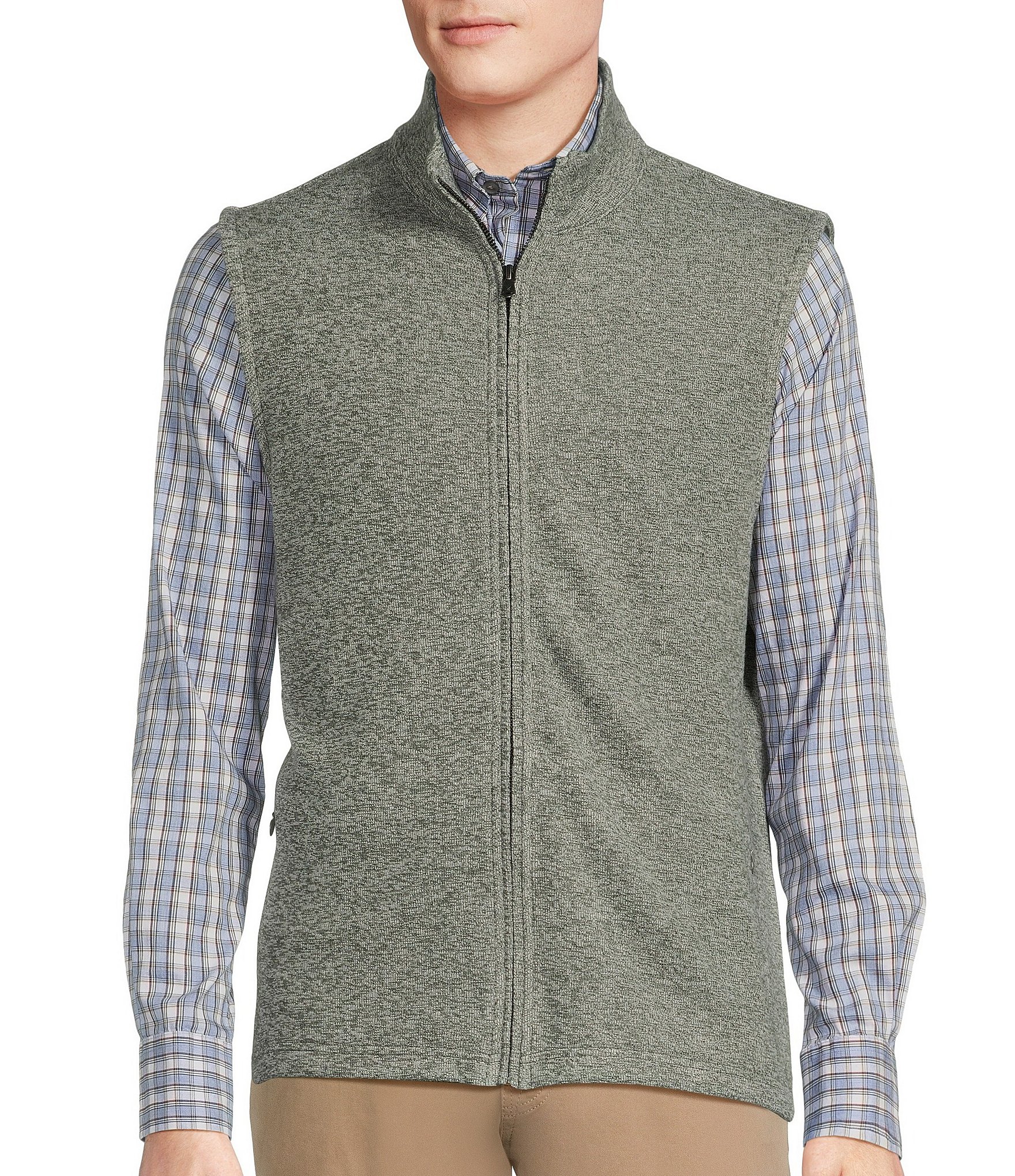 Cremieux Blue Label Sweater Fleece Full-Zip Vest | Dillard's