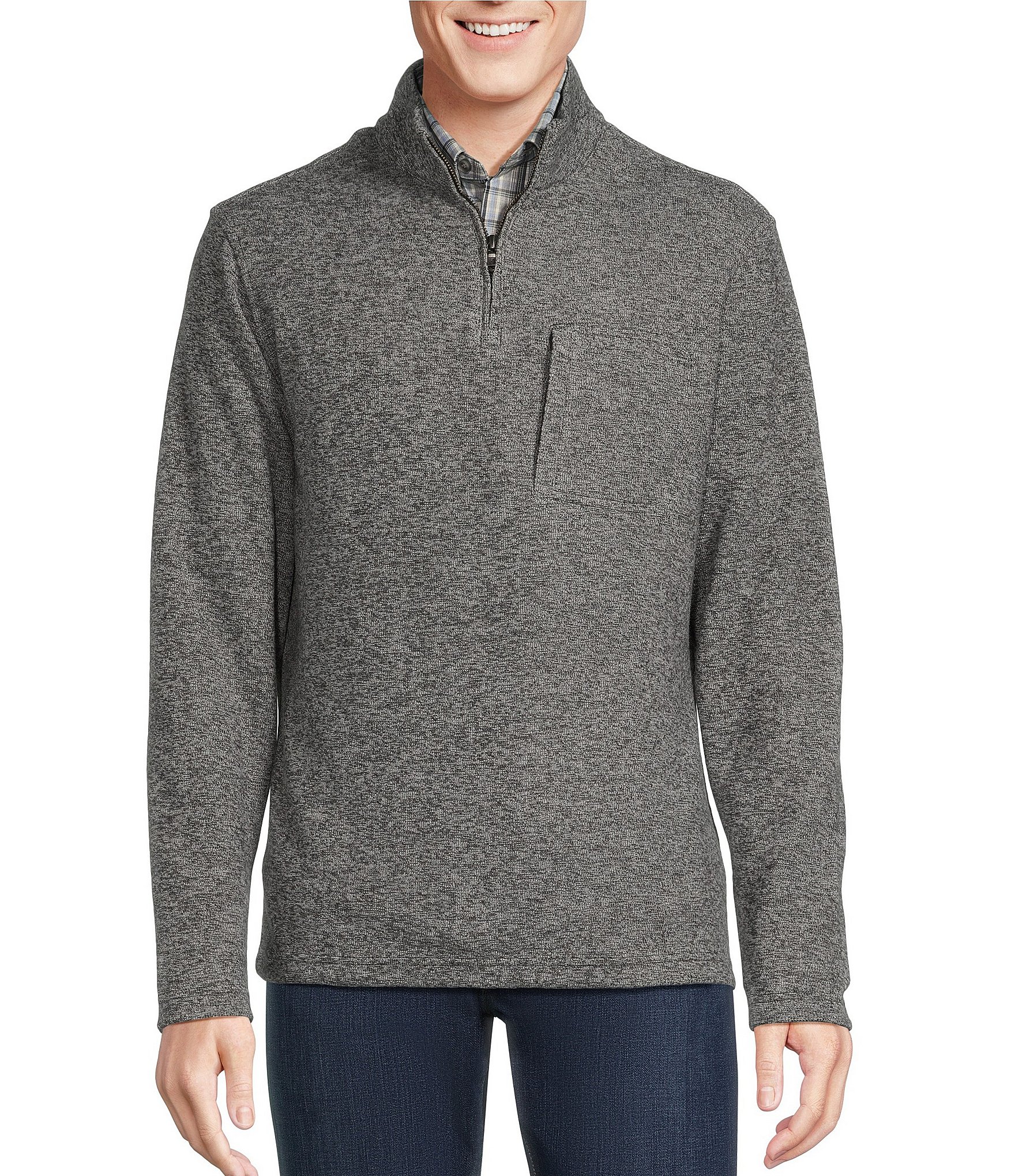 Cremieux Blue Label Sweater Fleece Quarter-Zip Pullover | Dillard's