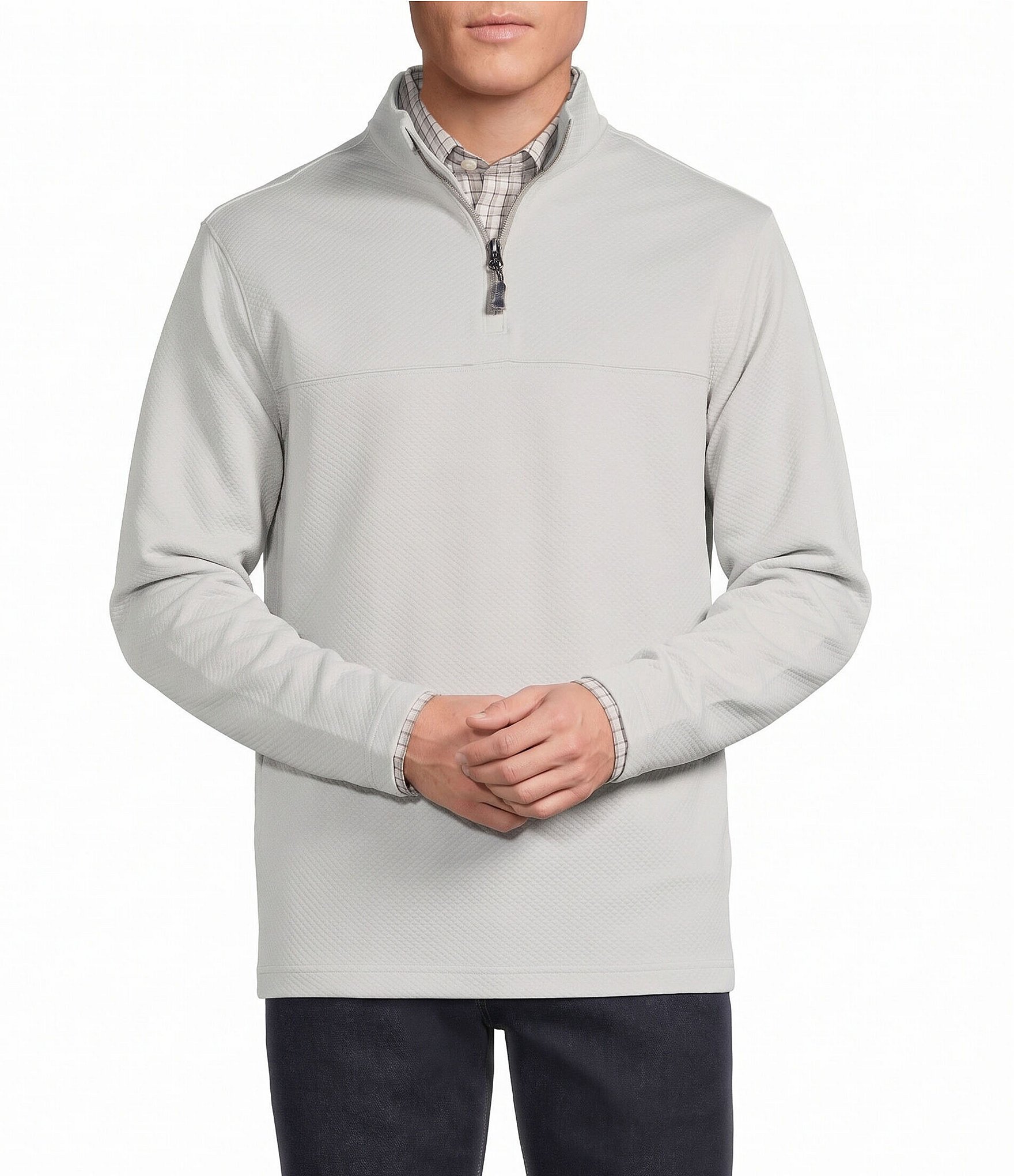 Cremieux Blue Label Textured Quarter-Zip Pullover