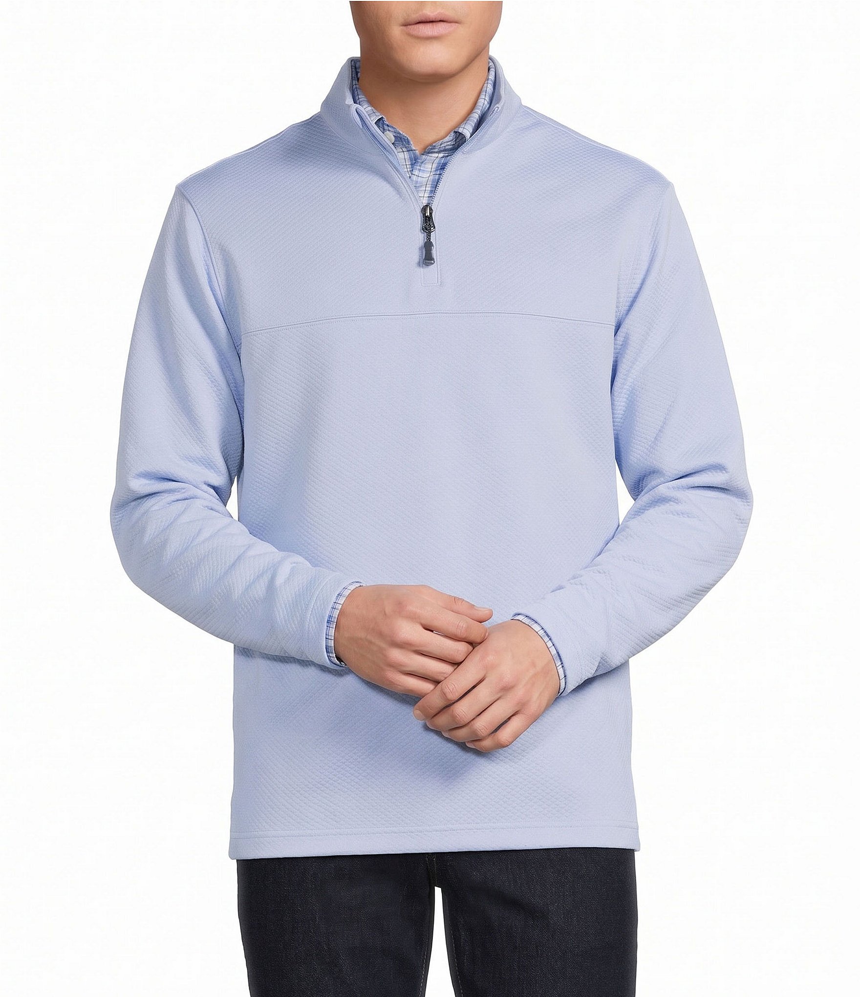 Cremieux Blue Label Textured Quarter-Zip Pullover
