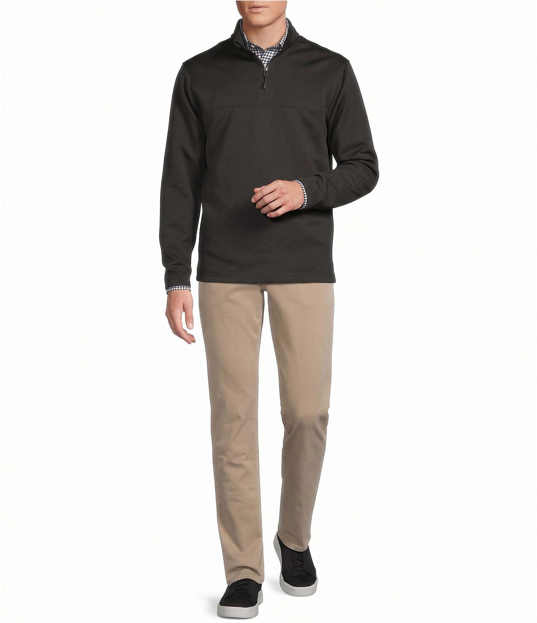 Cremieux Blue Label Textured Quarter-Zip Pullover