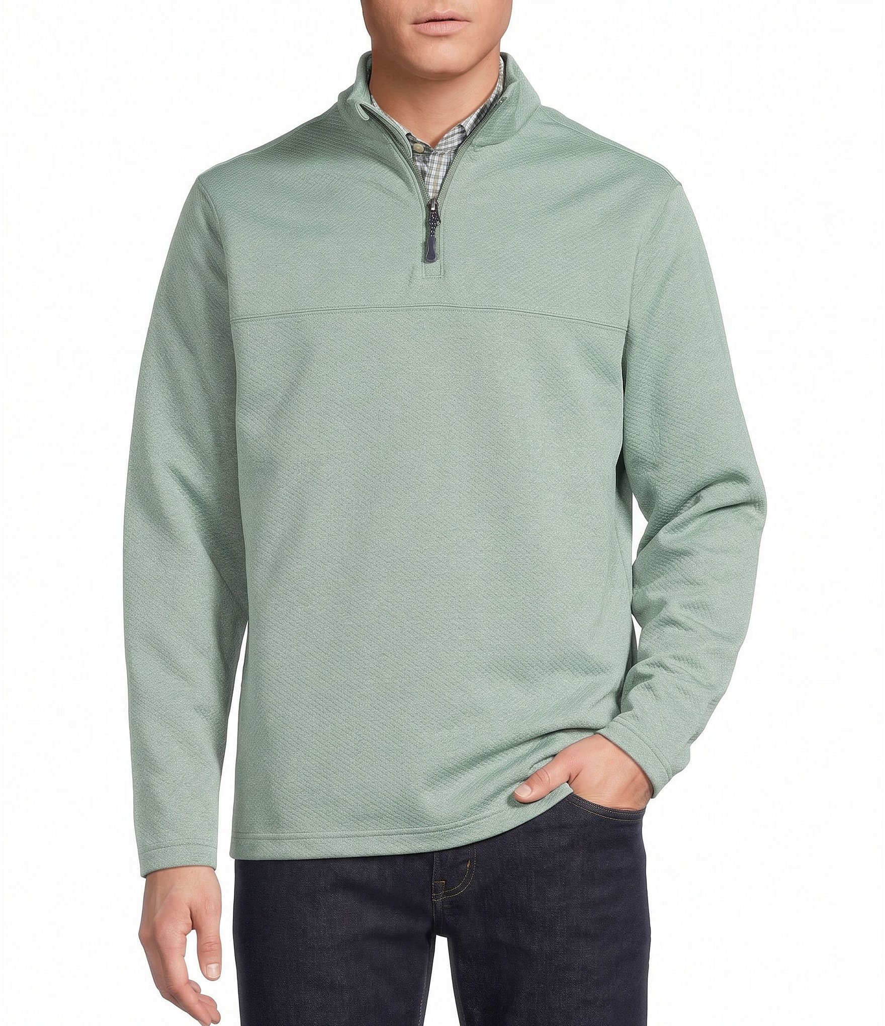 Cremieux Blue Label Textured Quarter-Zip Pullover