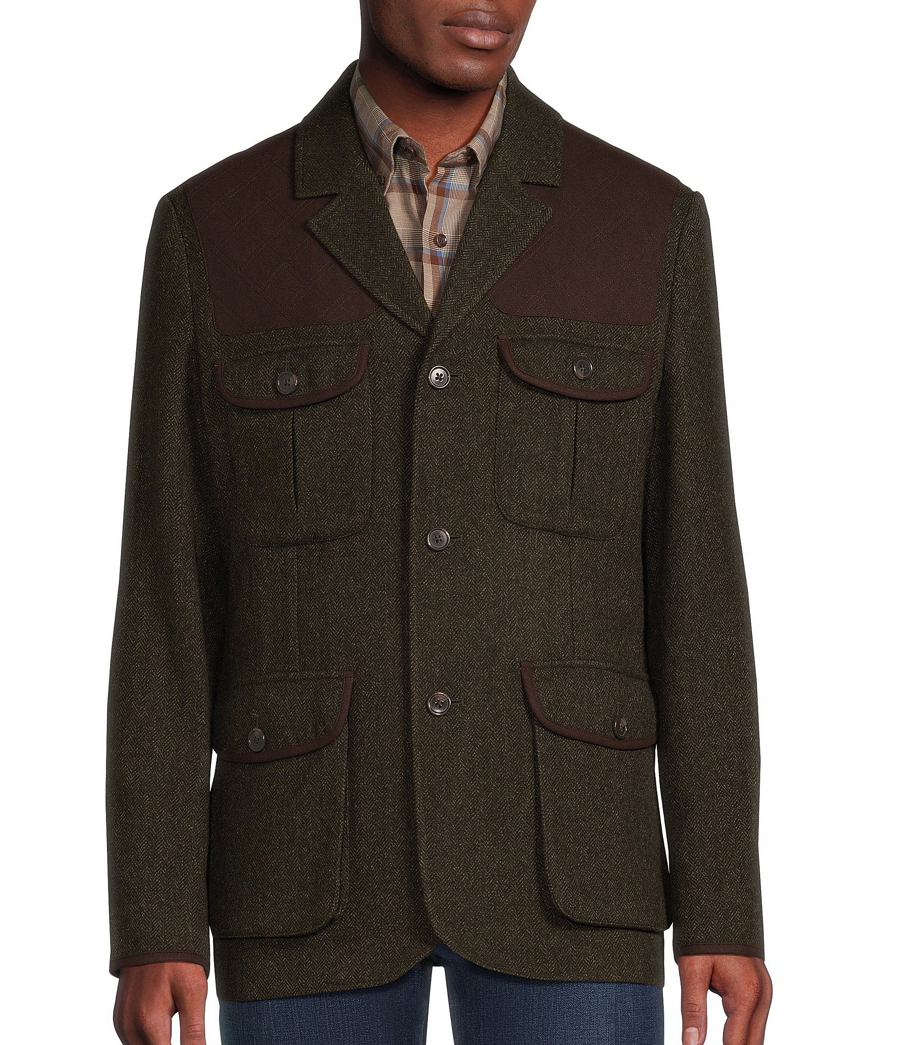 Cremieux Blue Label The Gamekeeper Collection Wool Hunting Blazer ...