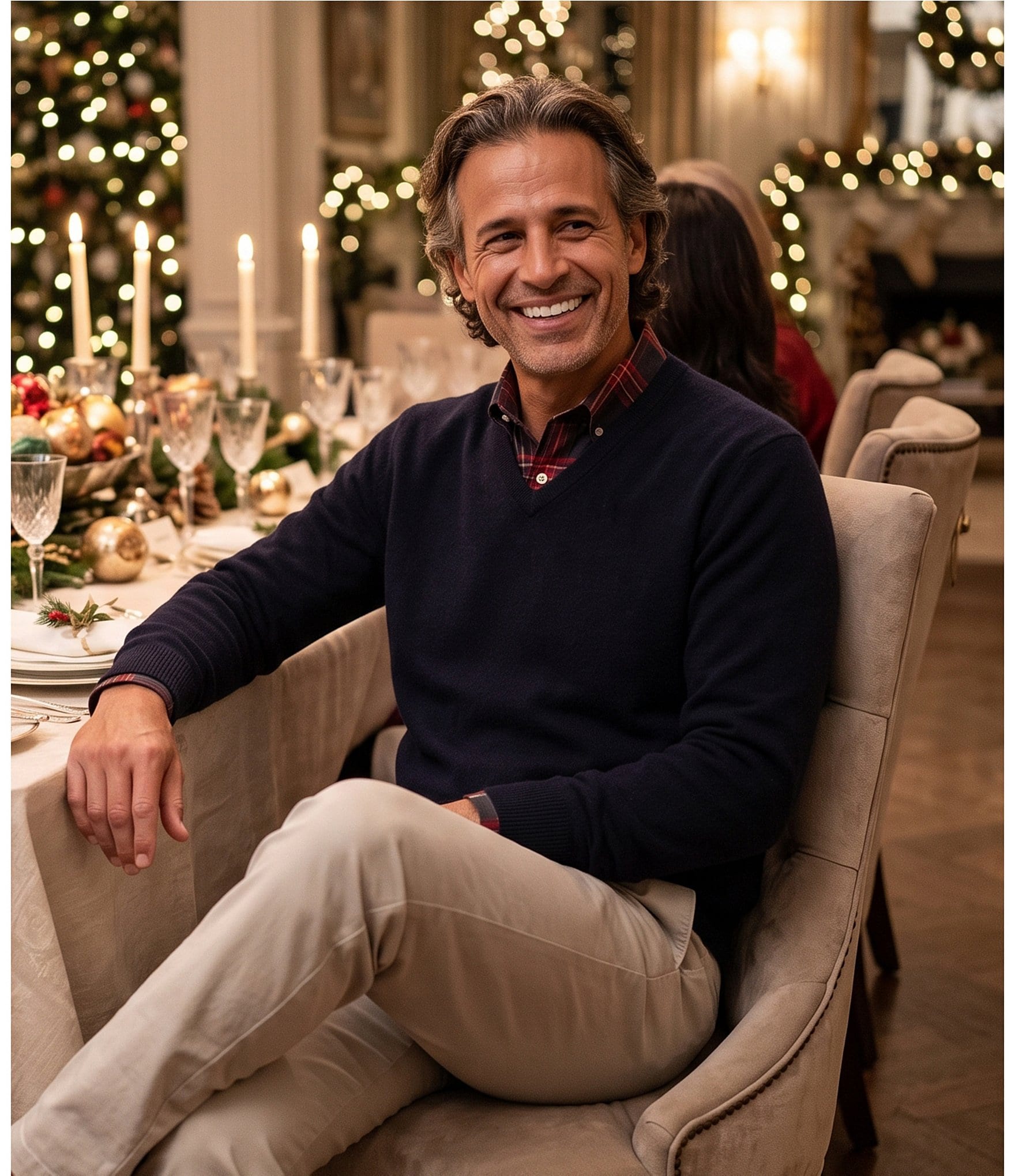 Cremieux Blue Label V-Neck Cashmere Sweater