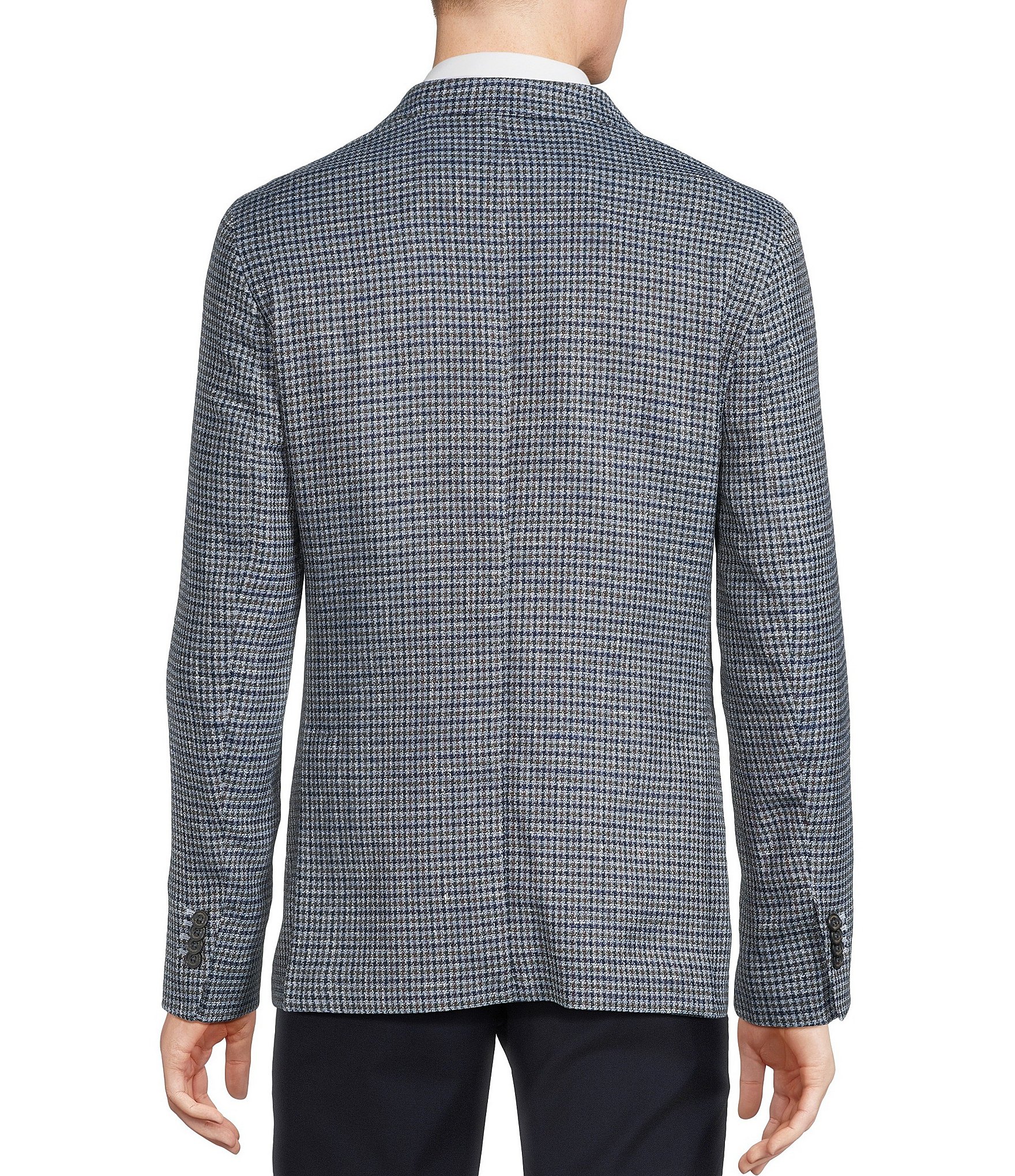 Cremieux Blue Label Wool Blend Check Blazer