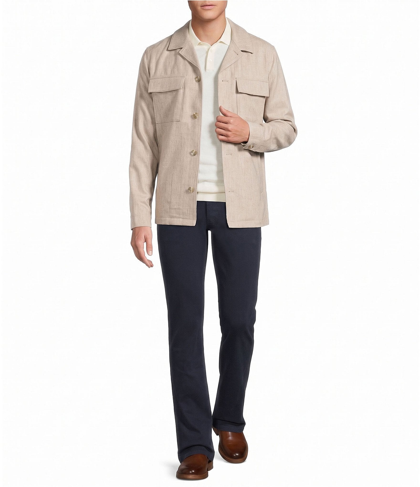 Cremieux Blue Label Wool Shirt Jacket