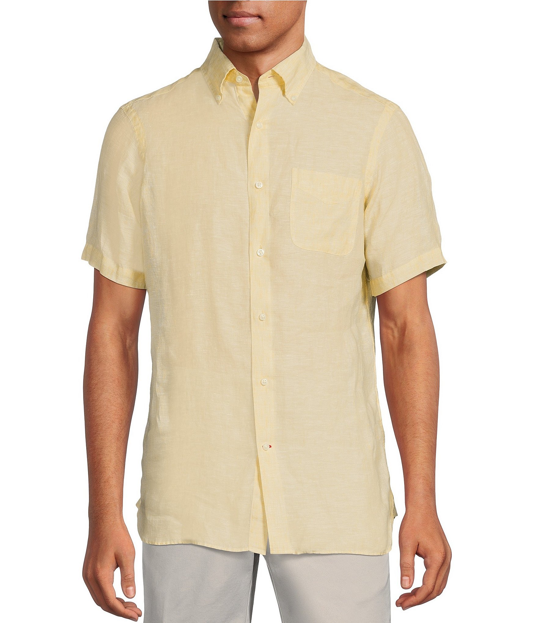 Cremieux Yellow Men's Casual Button-Up Shirts | Dillard's