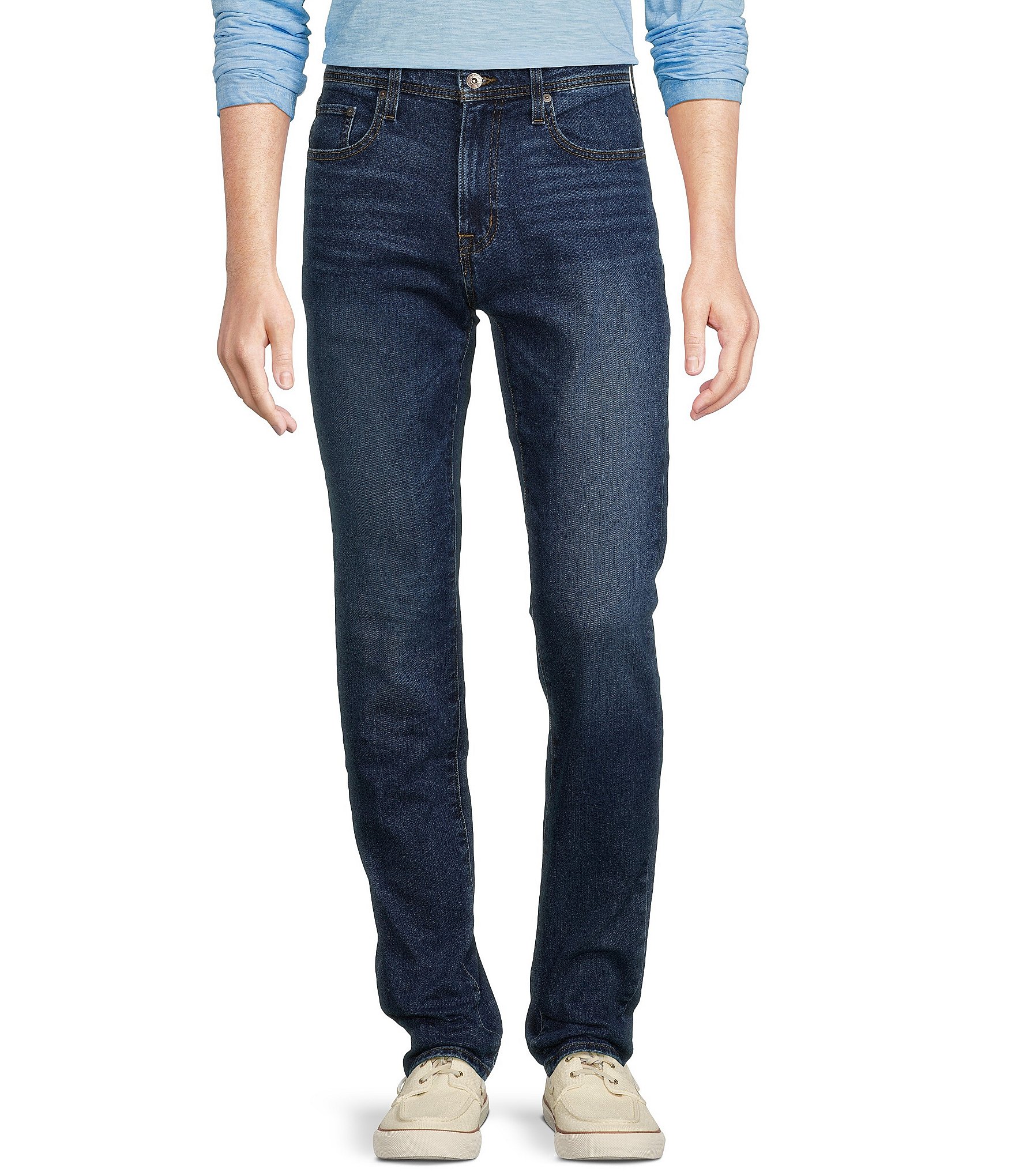 Cremieux Cremieux Premium Denim Slim-Fit Mid Blue Jeans | Dillard's