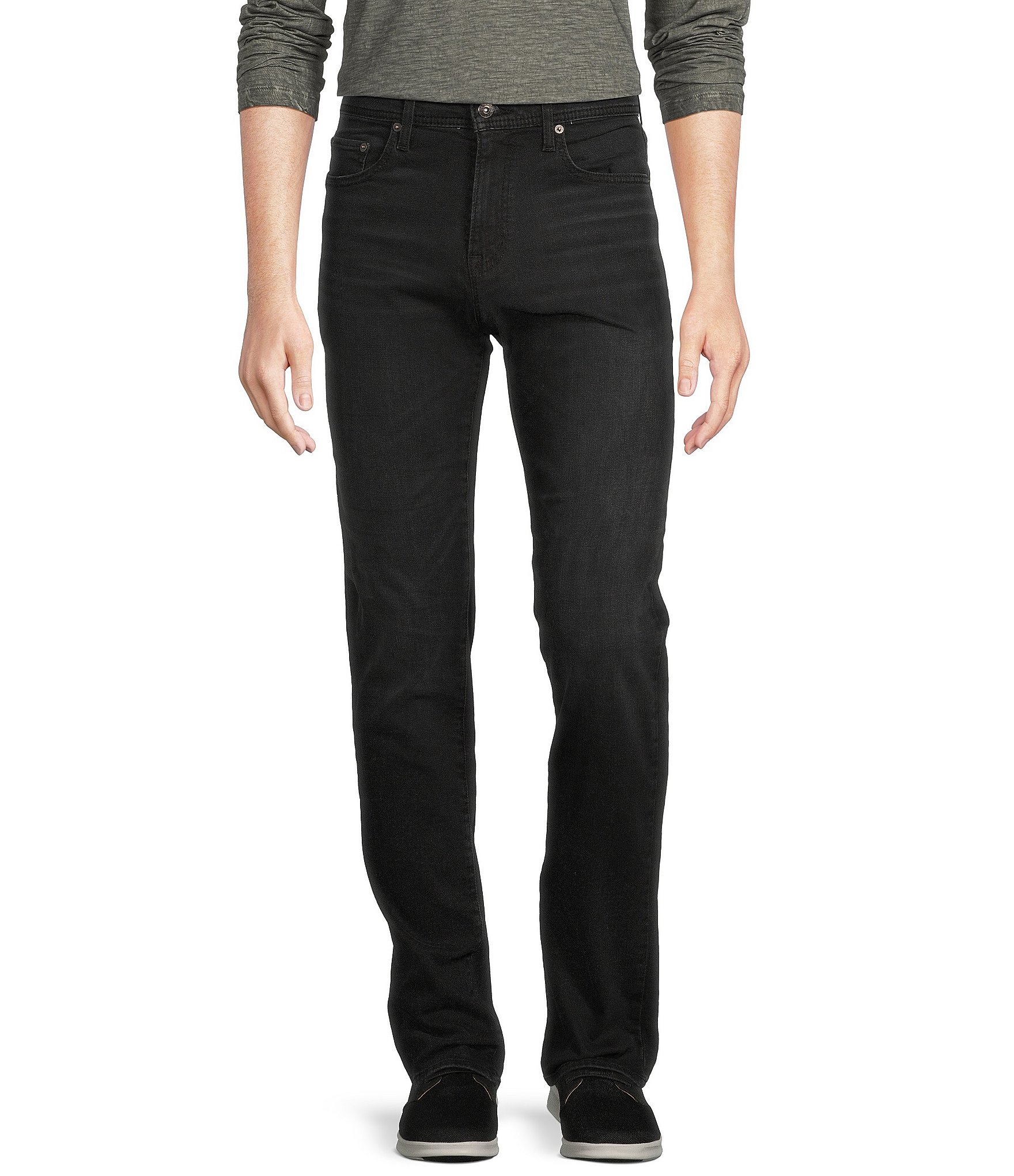 Premium Denim Straight Fit Stretch Jeans | Dillard's