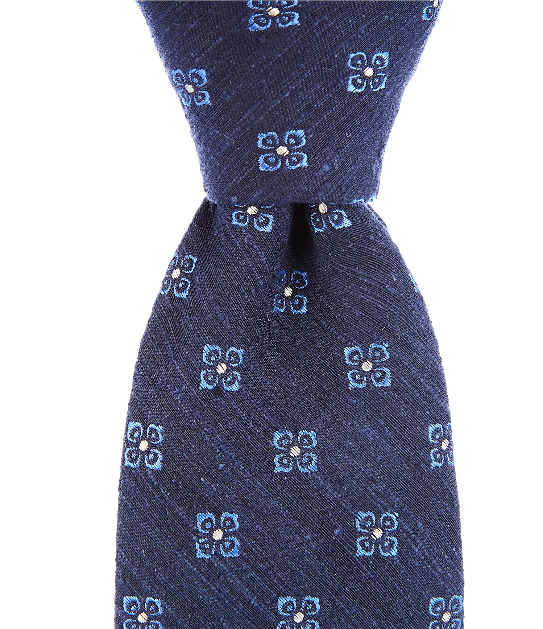 Cremieux Floral Medallion Traditional Silk Tie