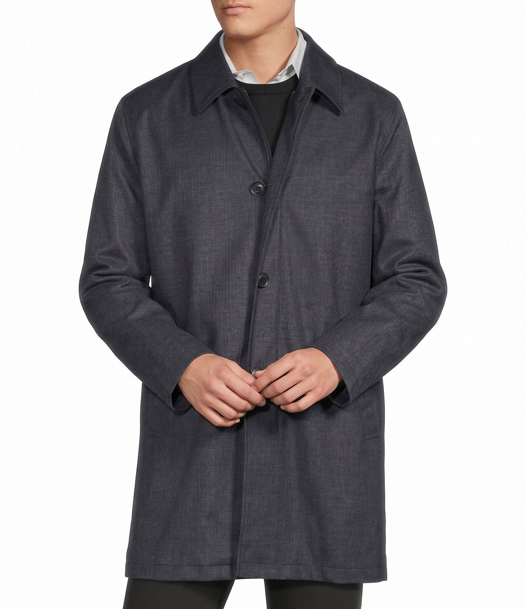 Cremieux Harlen Classic Fit Printed Twill Rain Jacket