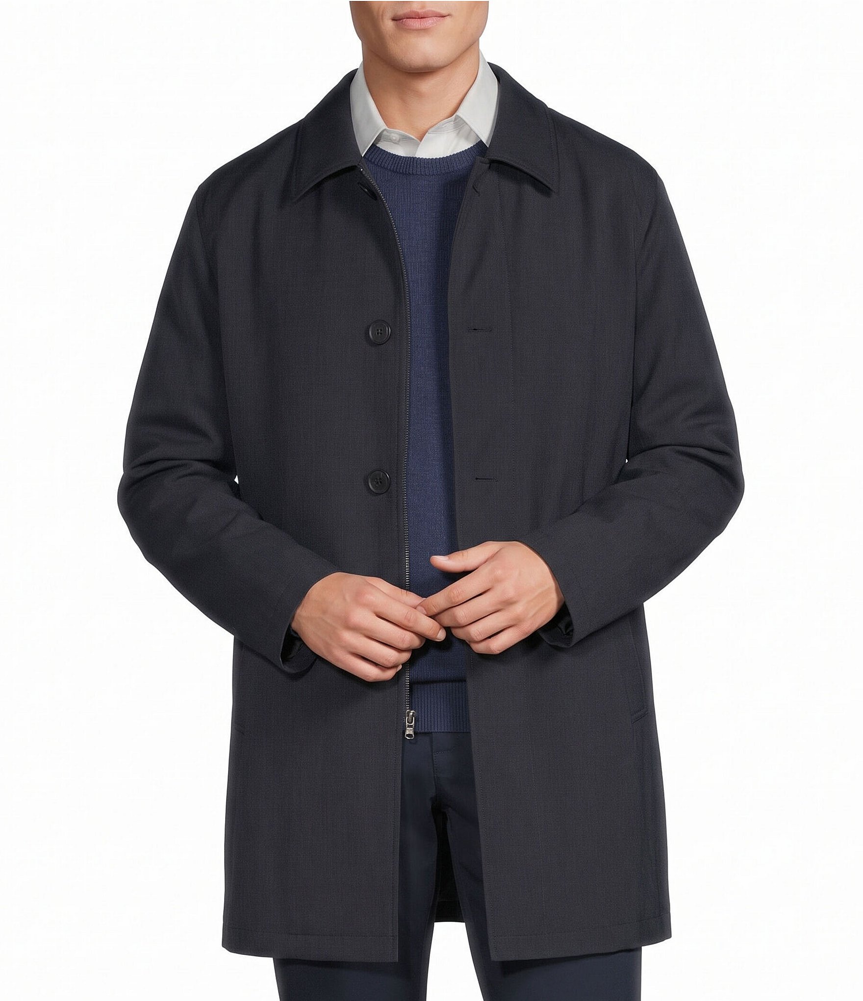 Cremieux Harlen Classic Fit Solid Rain Coat