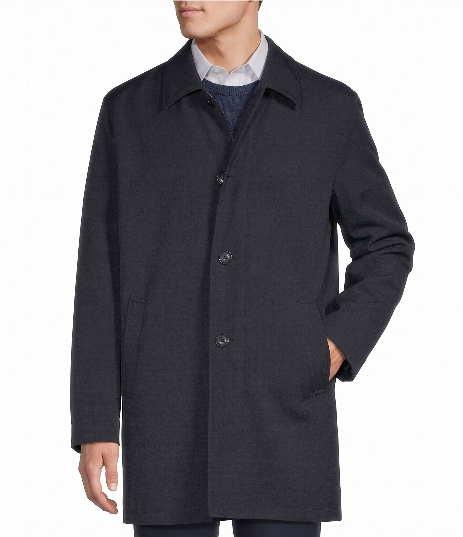 Cremieux Harlen Classic Fit Solid Rain Coat