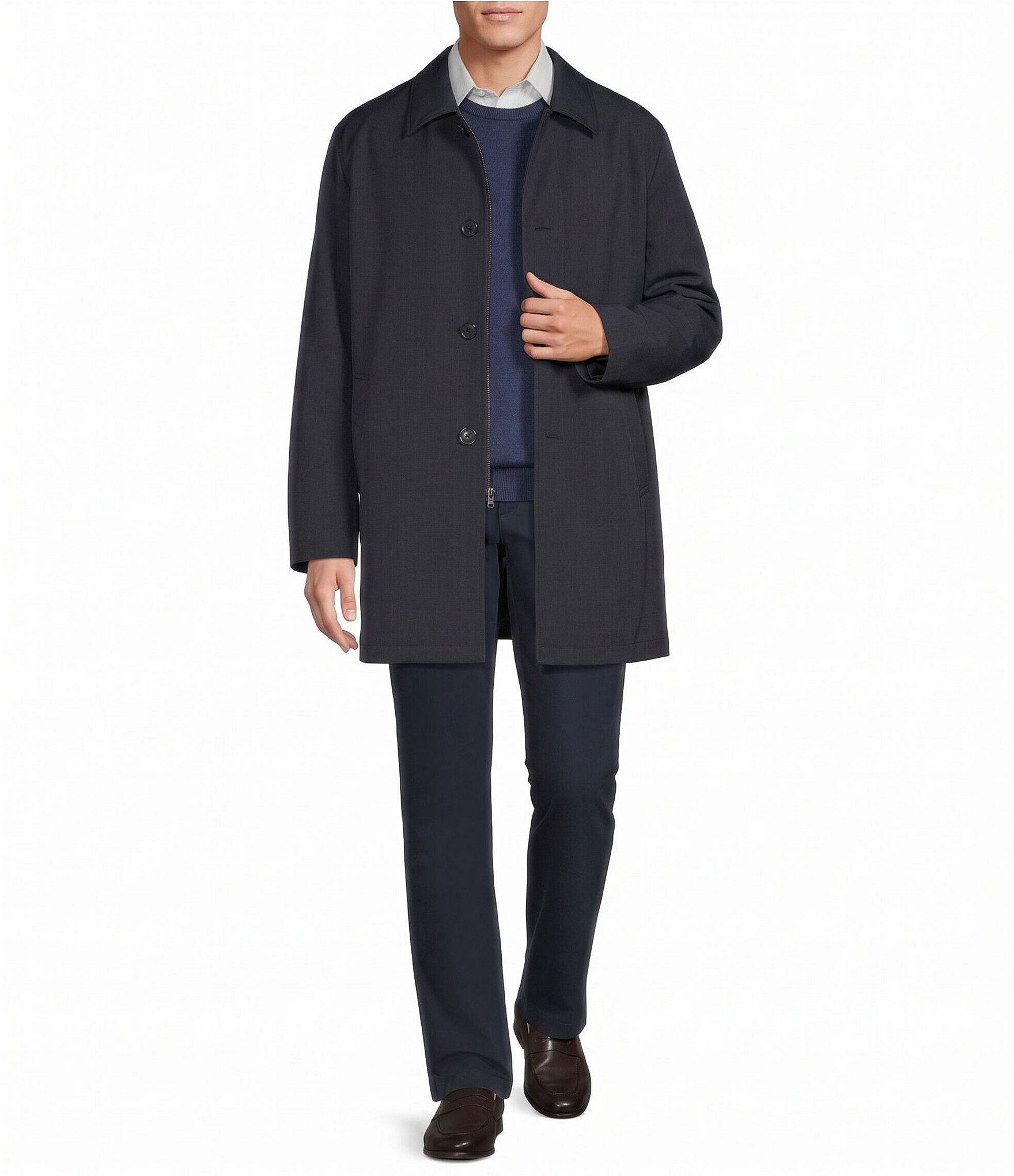 Cremieux Harlen Classic Fit Solid Rain Coat