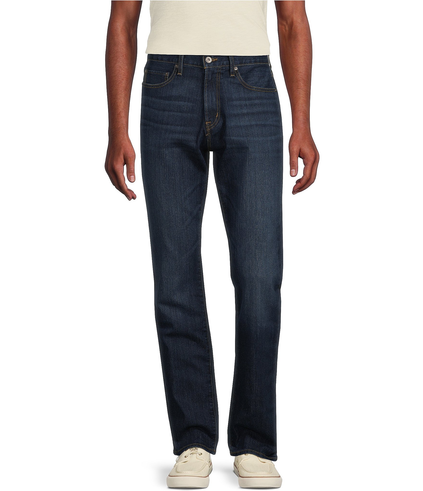 Cremieux Premium Denim Relax Straight Fit Mid Blue Wash Jeans | Dillard's
